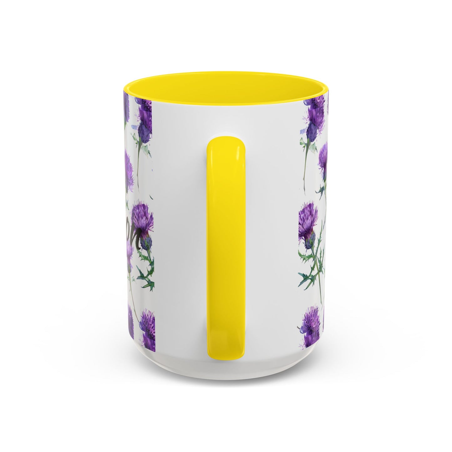 Coffee Mug, Scottish Thistle Design, Tea Cup, Floral Pattern, Gift for Her, Ceramic Mug, Kitchen Decor, Unique Mug, Personalized