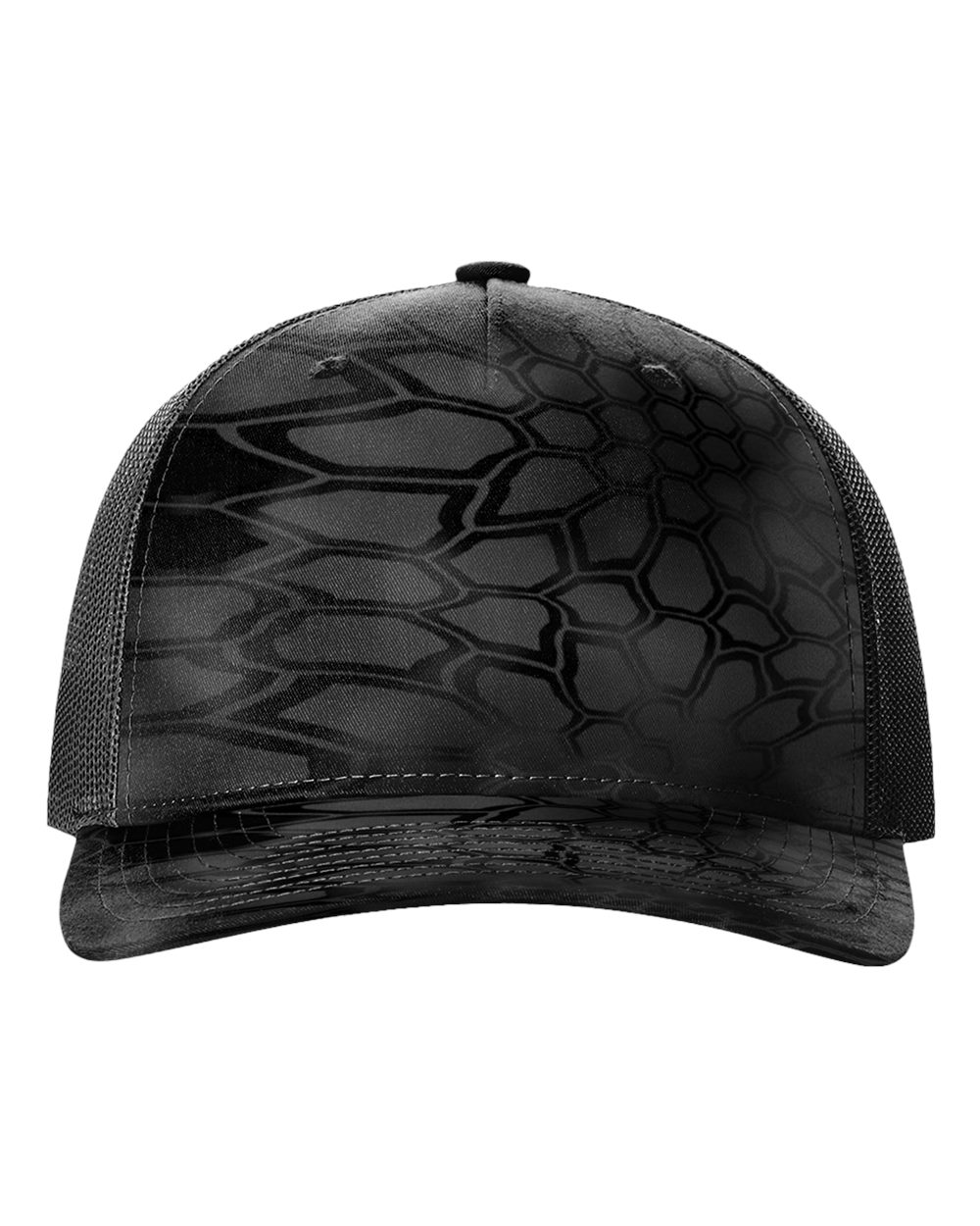 Printed Five-Panel Trucker Cap – Kryptec Pontus/White Mesh Snapback Hat Other Colors Also Avialable