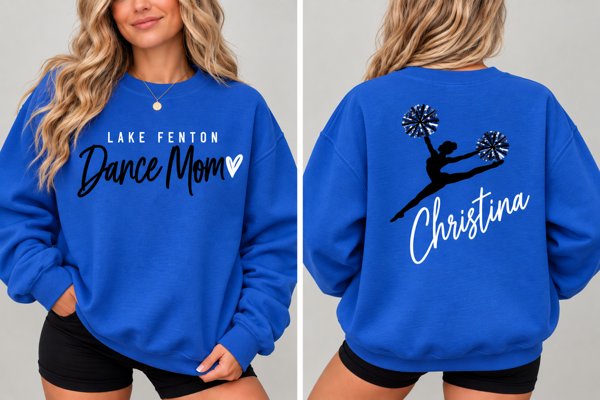 Lake Fenton Dance Team Mom Personalized Crewneck Sweatshirt