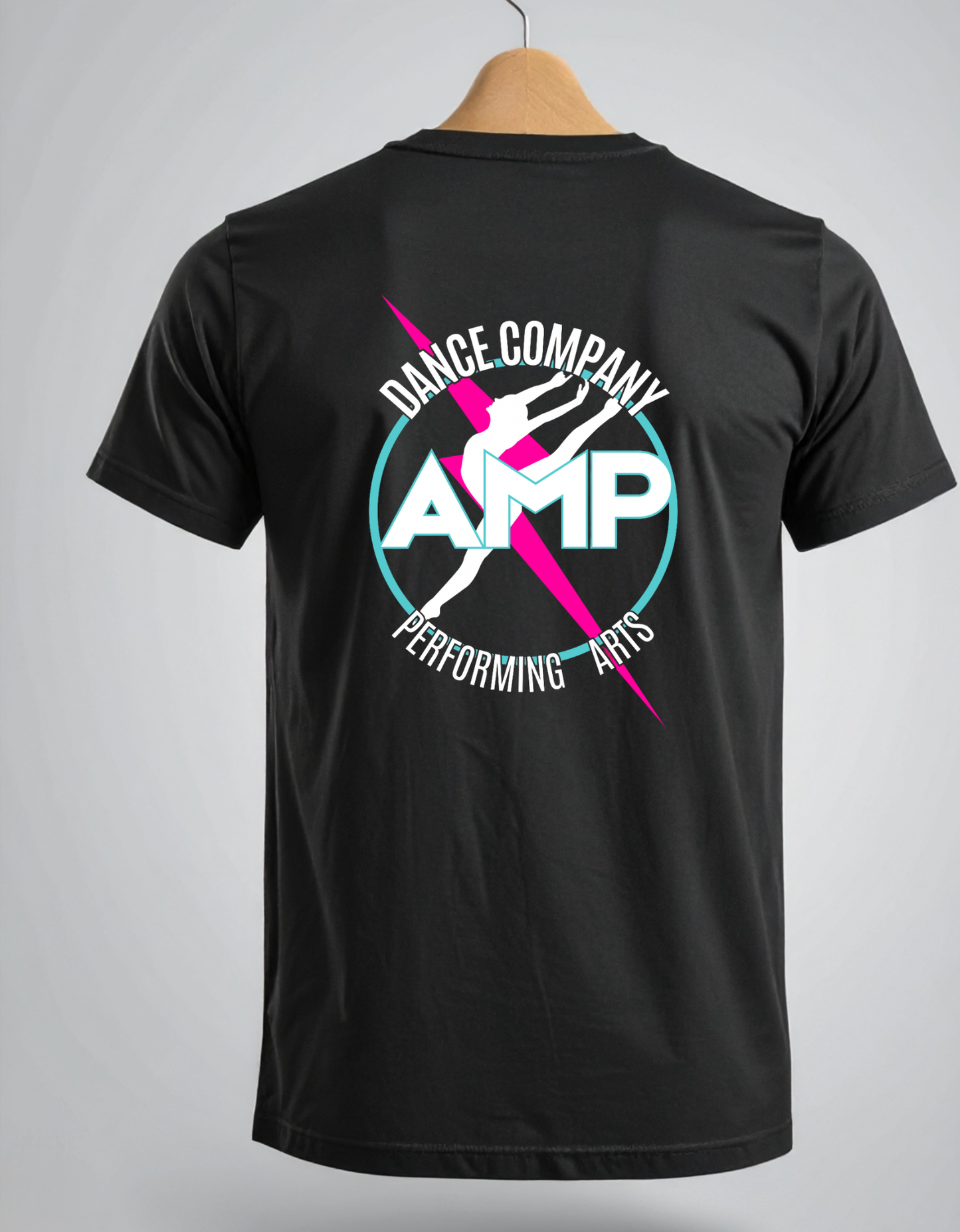 AMP Performing Arts Unisex T-shirt Adult Sizes XS-4XL Front/Back Logo