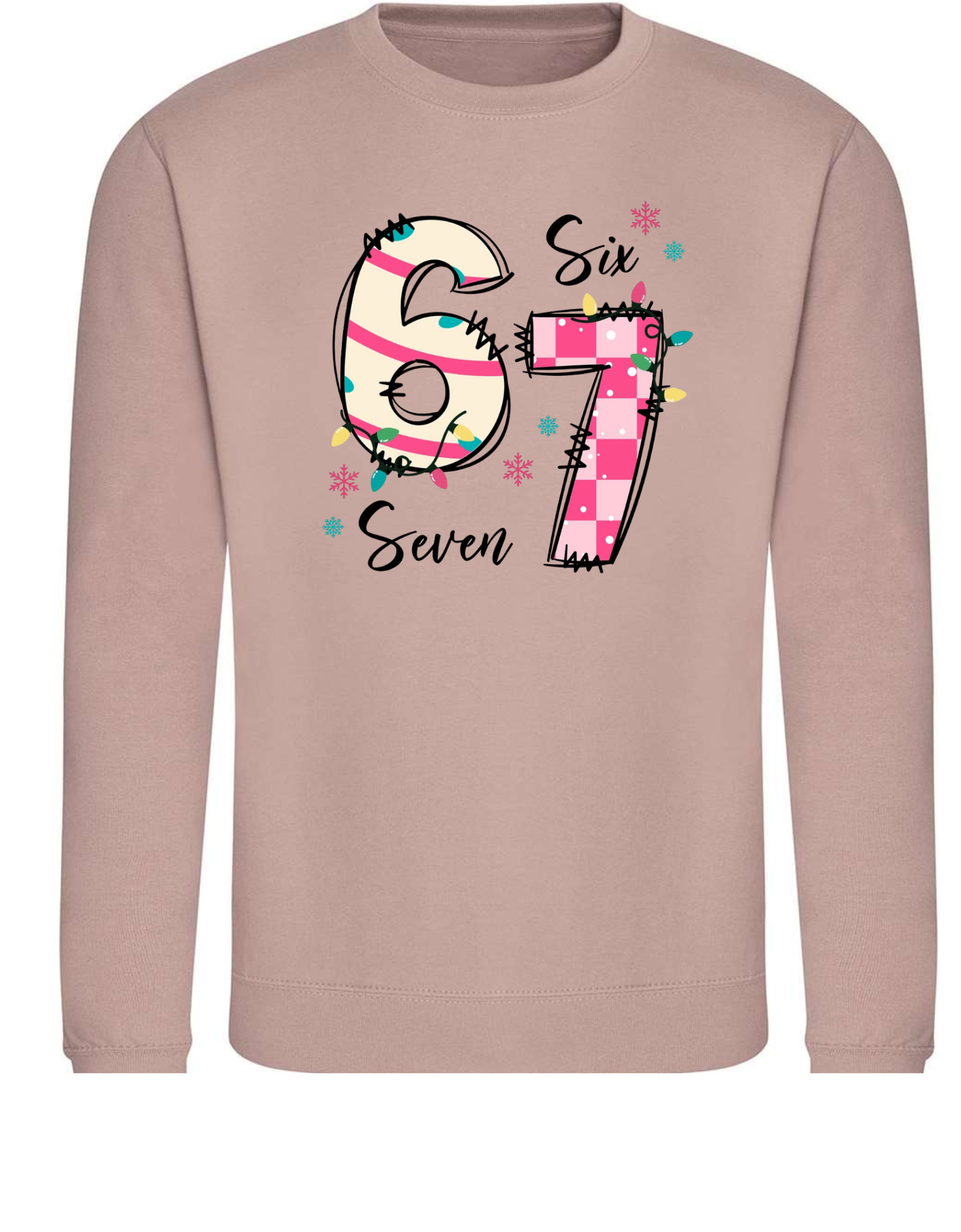67 Christmas Crewneck Sweatshirt Unisex Fit | Sizes Sβ3XL | Cozy Cotton-Poly Blend