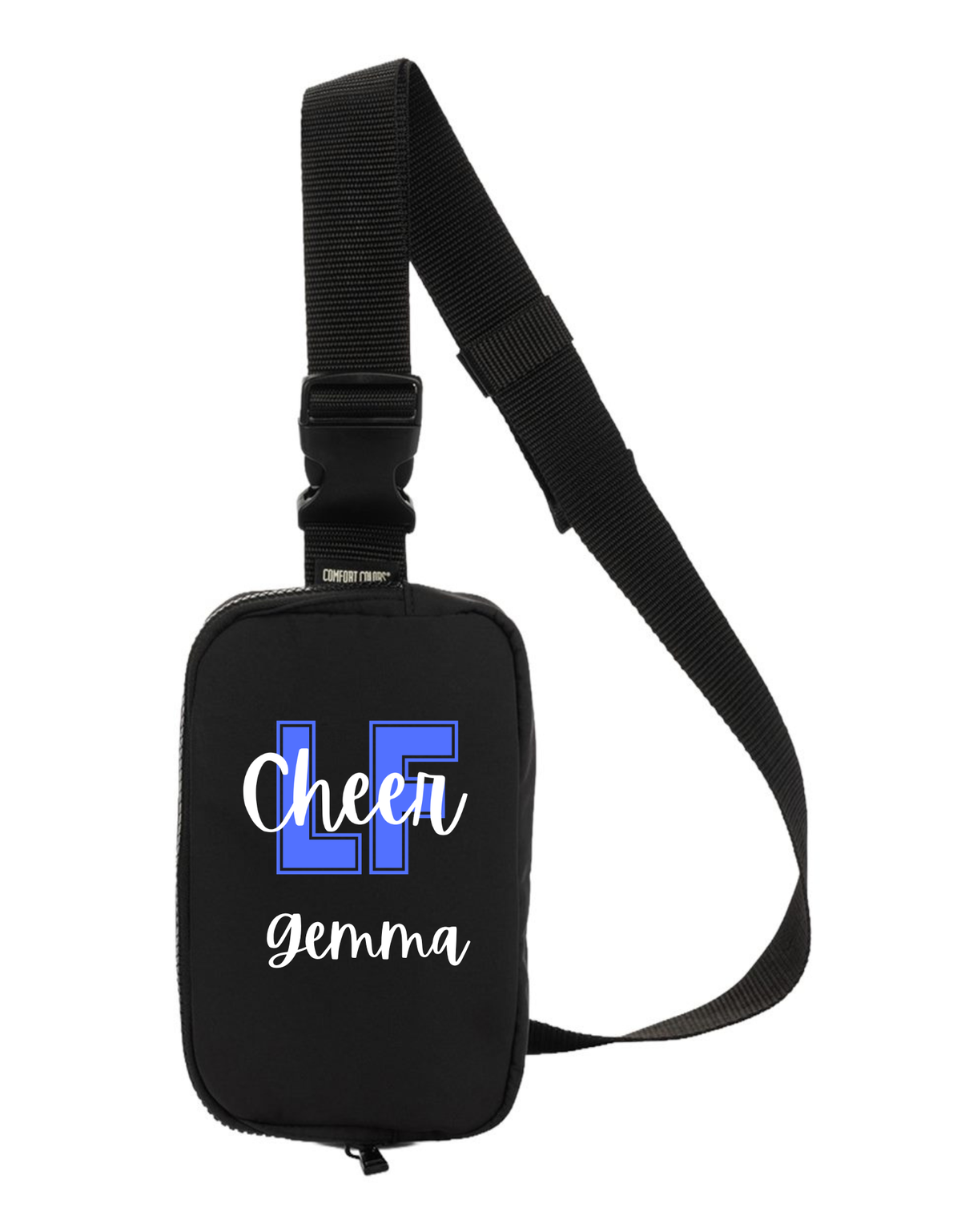 Lake Fenton Cheer Personalized Sling Bag | Comfort Colors Explore Bag | Custom LF Cheer Bag
