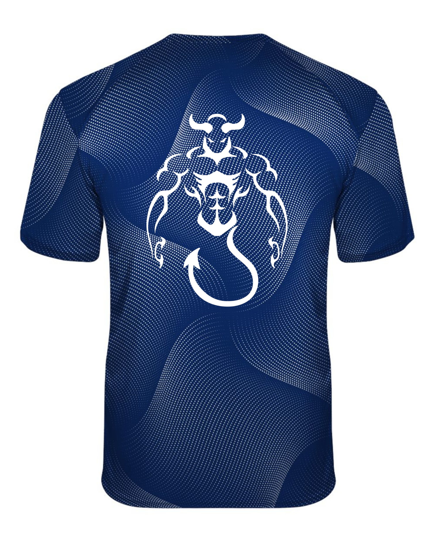 LAKE FENTON WRESTLING YOUTH Royal Blue BADGER WARP T-SHIRT SIZES XS-XL