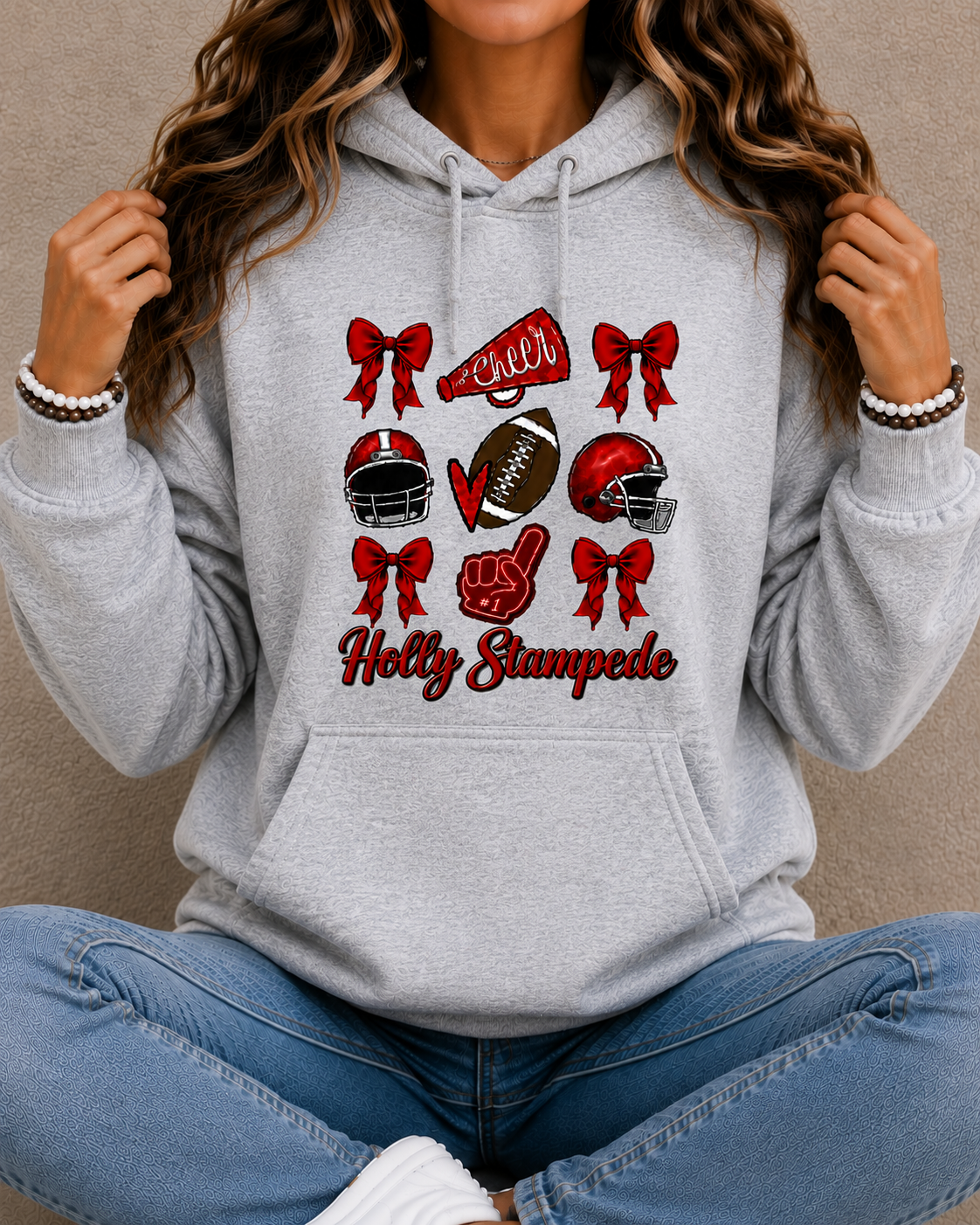 Holly Bronchos Cheer & Football Spirit Wear | Gildan Softstyle T-Shirt, Crewneck Sweatshirt or Hoodie