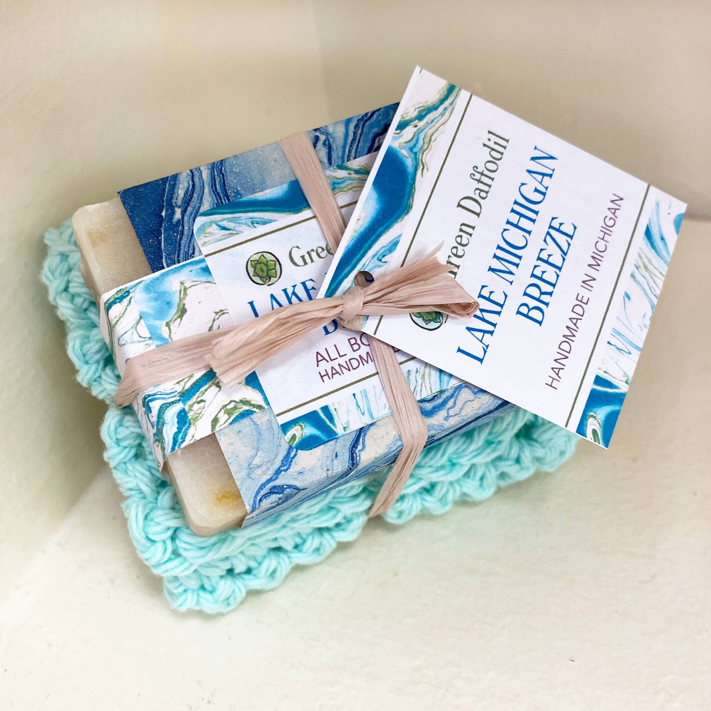 Lake Michigan Breeze Soap & Washcloth Gift Set - Fresh Scent