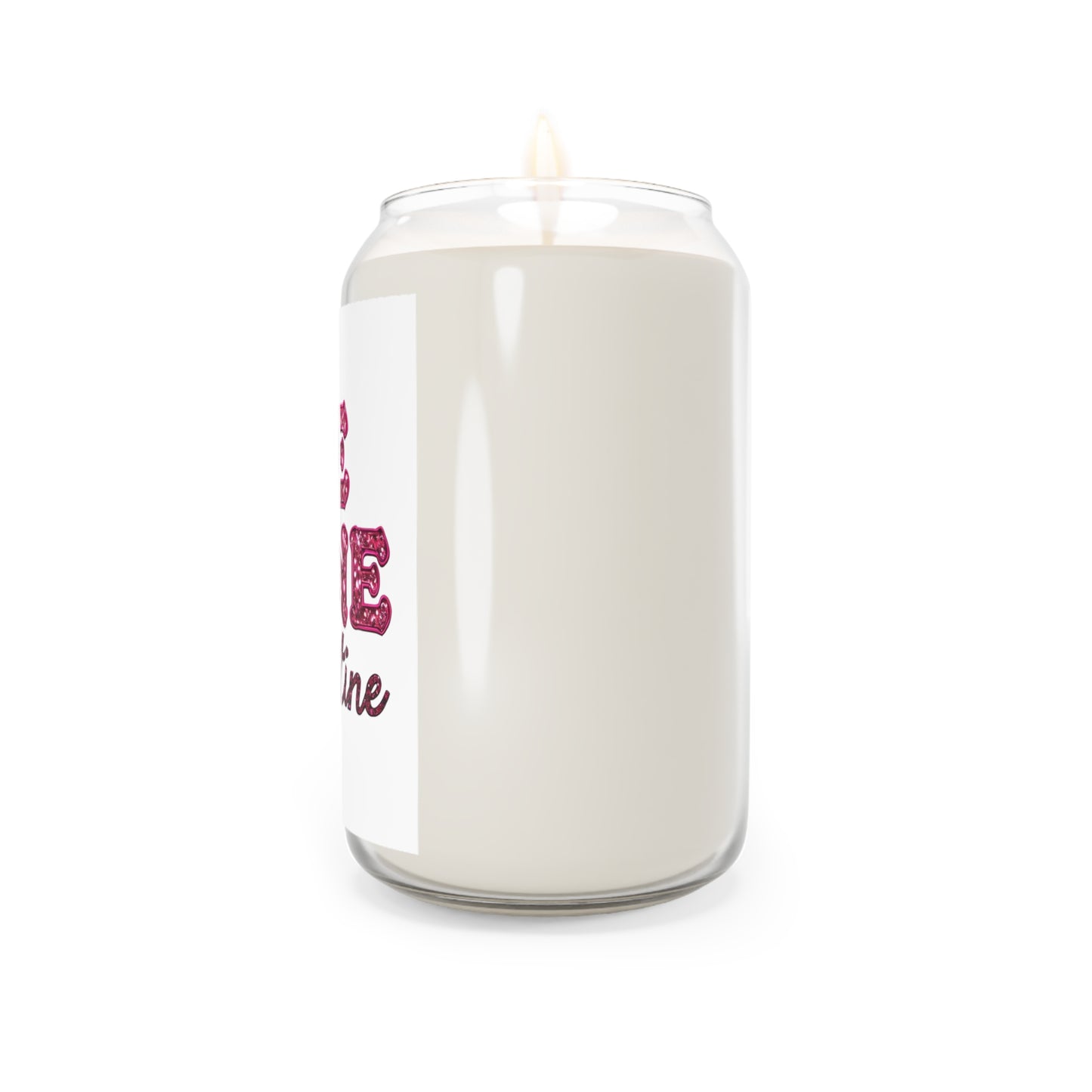 Candle, Be Mine Faux Sequin Valentine's Design, 13.75oz