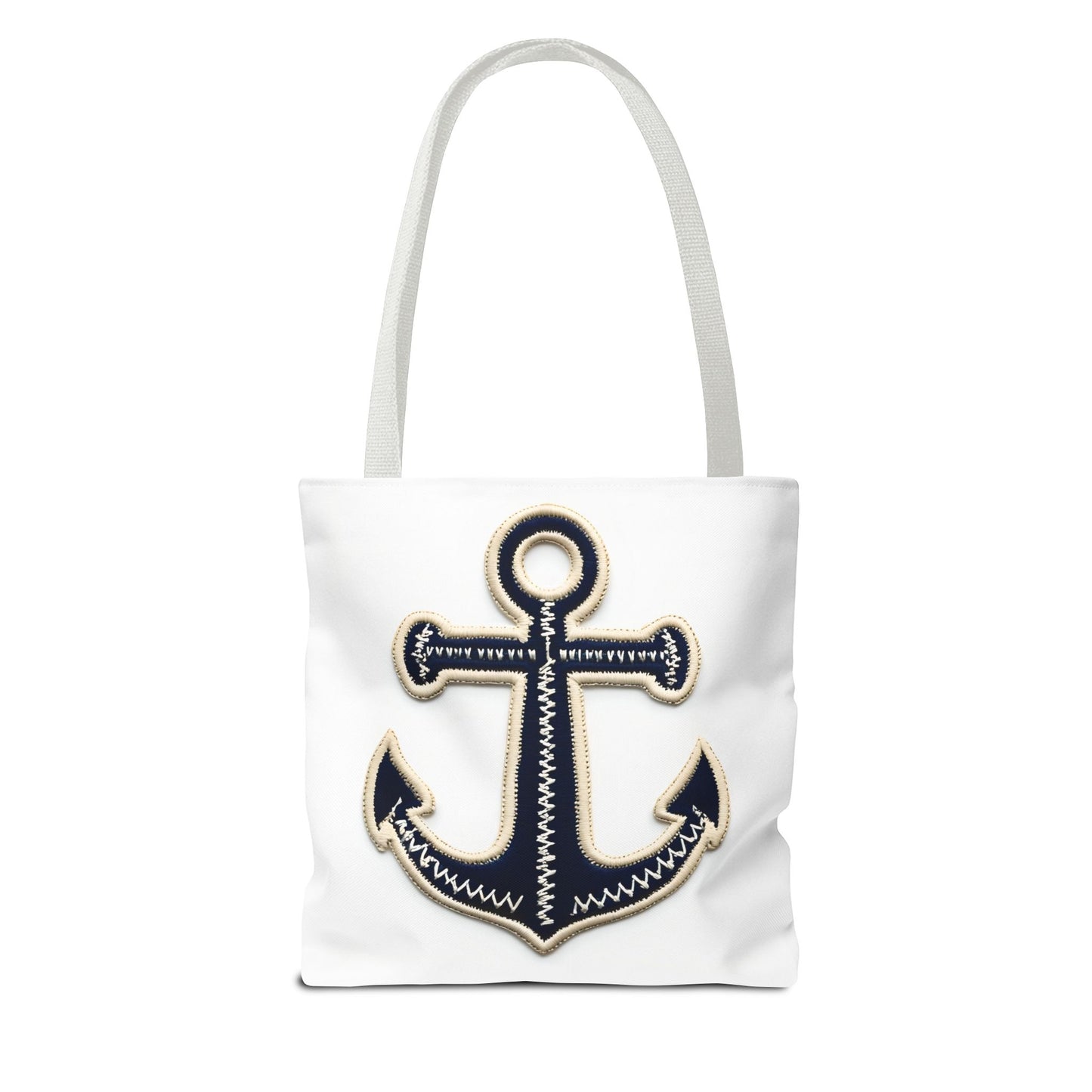 Nautical Boat Day Tote Bag with Anchor, Beach Bag, Summer Tote, Canvas Tote, Shoulder Bag, Vacation Bag