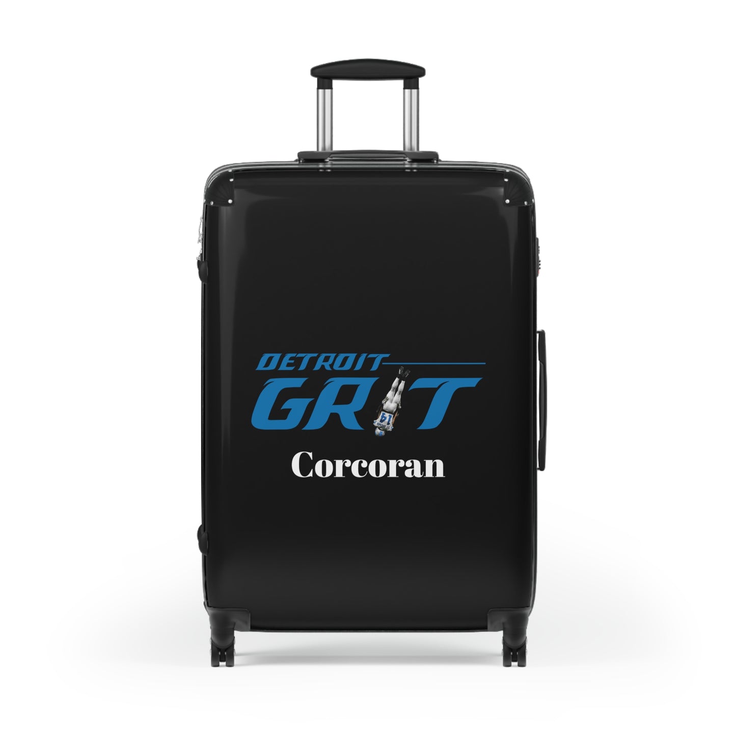 Suitcase, Detroit Grit 313, Lions Football, Personalized Fan Gift, Detroit Football Decals, Travel Accessories