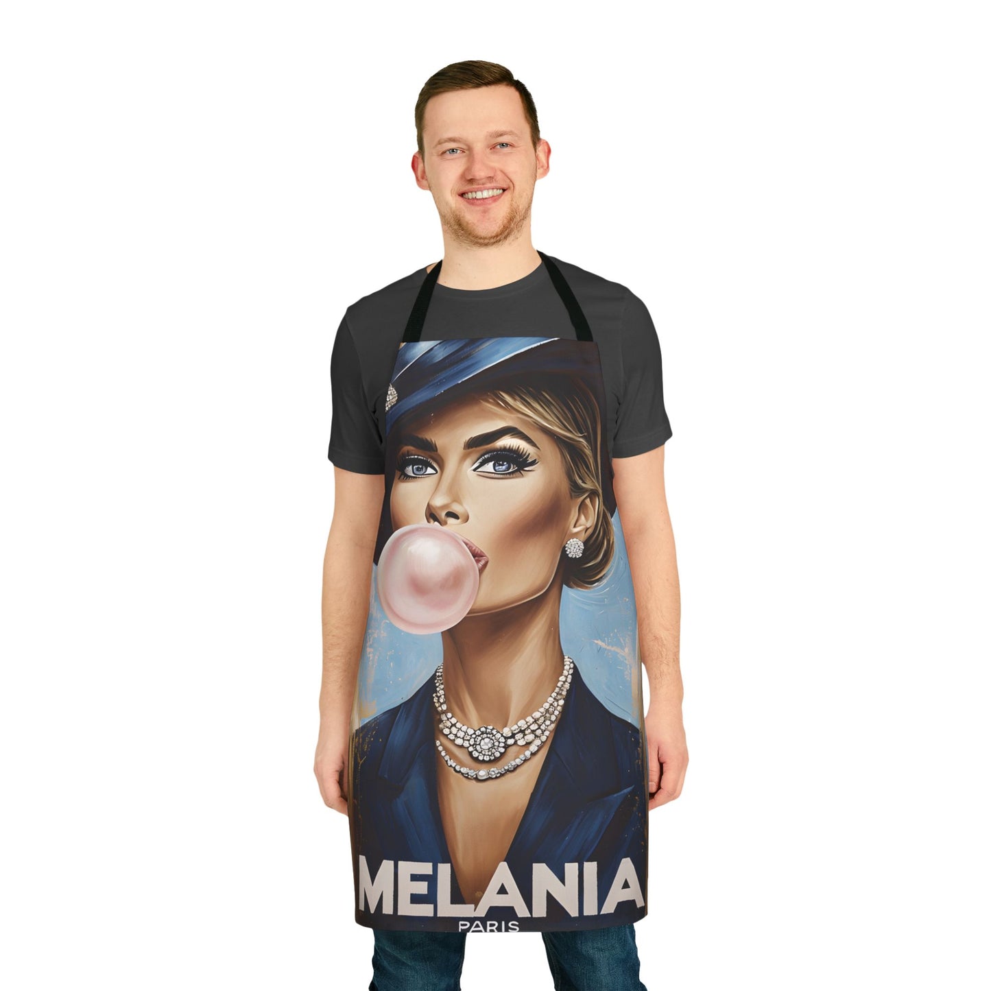 Apron, Melania Trump First Lady Design, 5-Color Straps, Kitchen Cooking Chef Gift, Cooking Apron, BBQ Apron, Political Apron, Gift for Trump