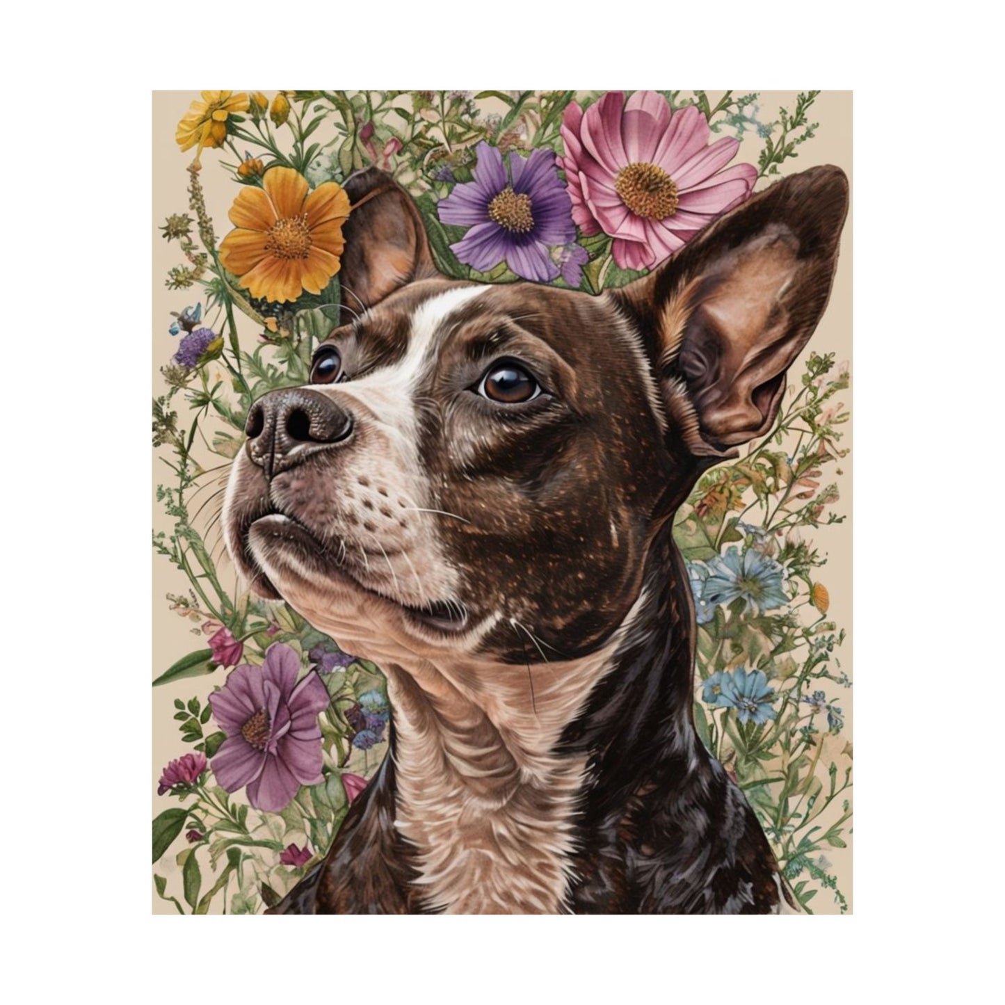 Poster - Jack Russel Boston Terrier Mix BoJack Matte Vertical