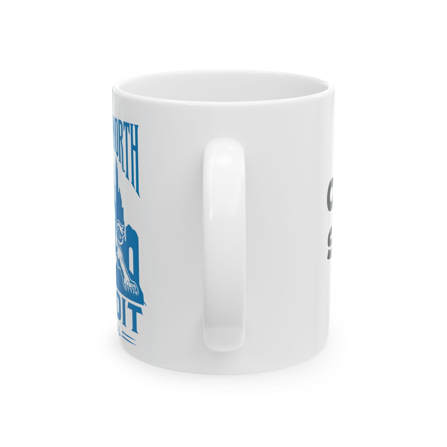 Football Fan Ceramic Mug, Detroit Lions Coffee Cup, Sports Team Personalized Drinkware, King of The North Design, 11oz 15oz