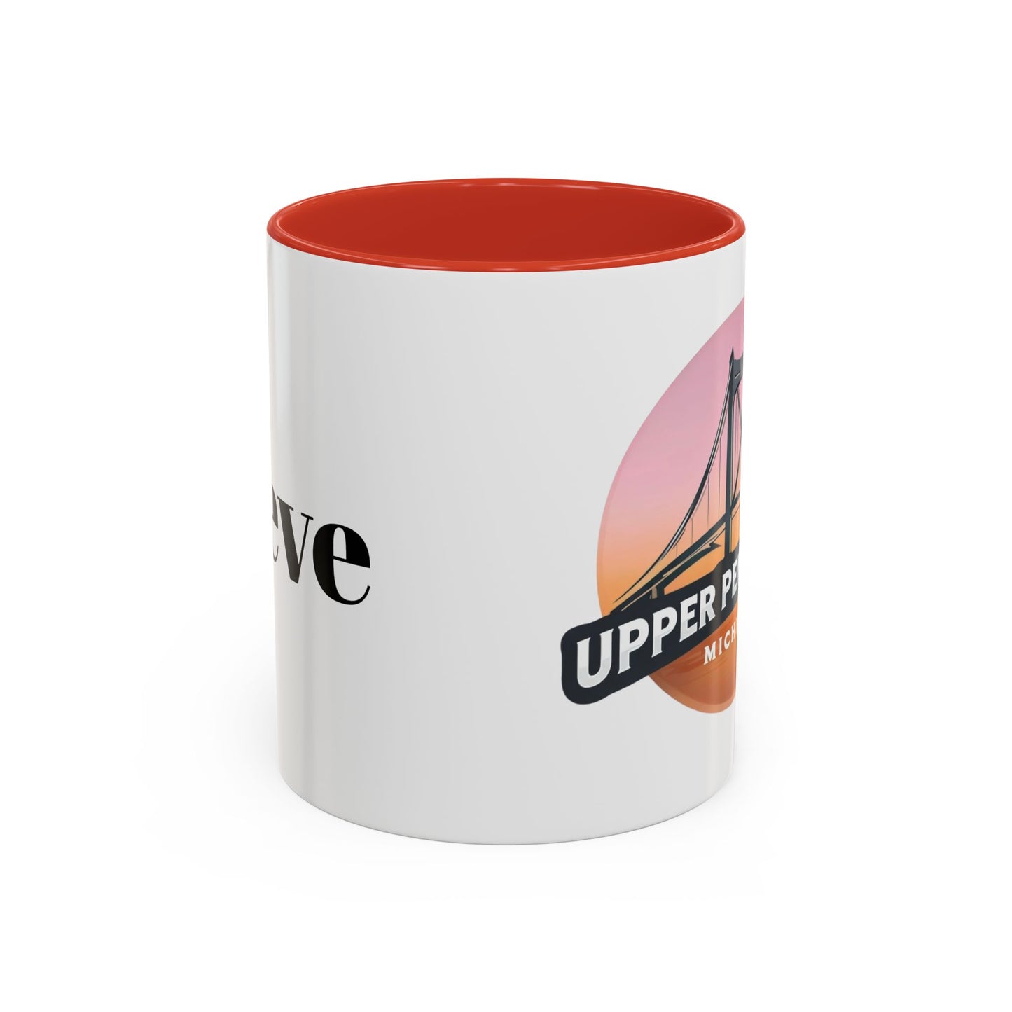 Coffee Mug, Mackinac Bridge Upper Peninsula Michigan Personalized Cup, Mackinac Island, Custom Name Mug, Gift for Coffee Lover, Travel Mug,