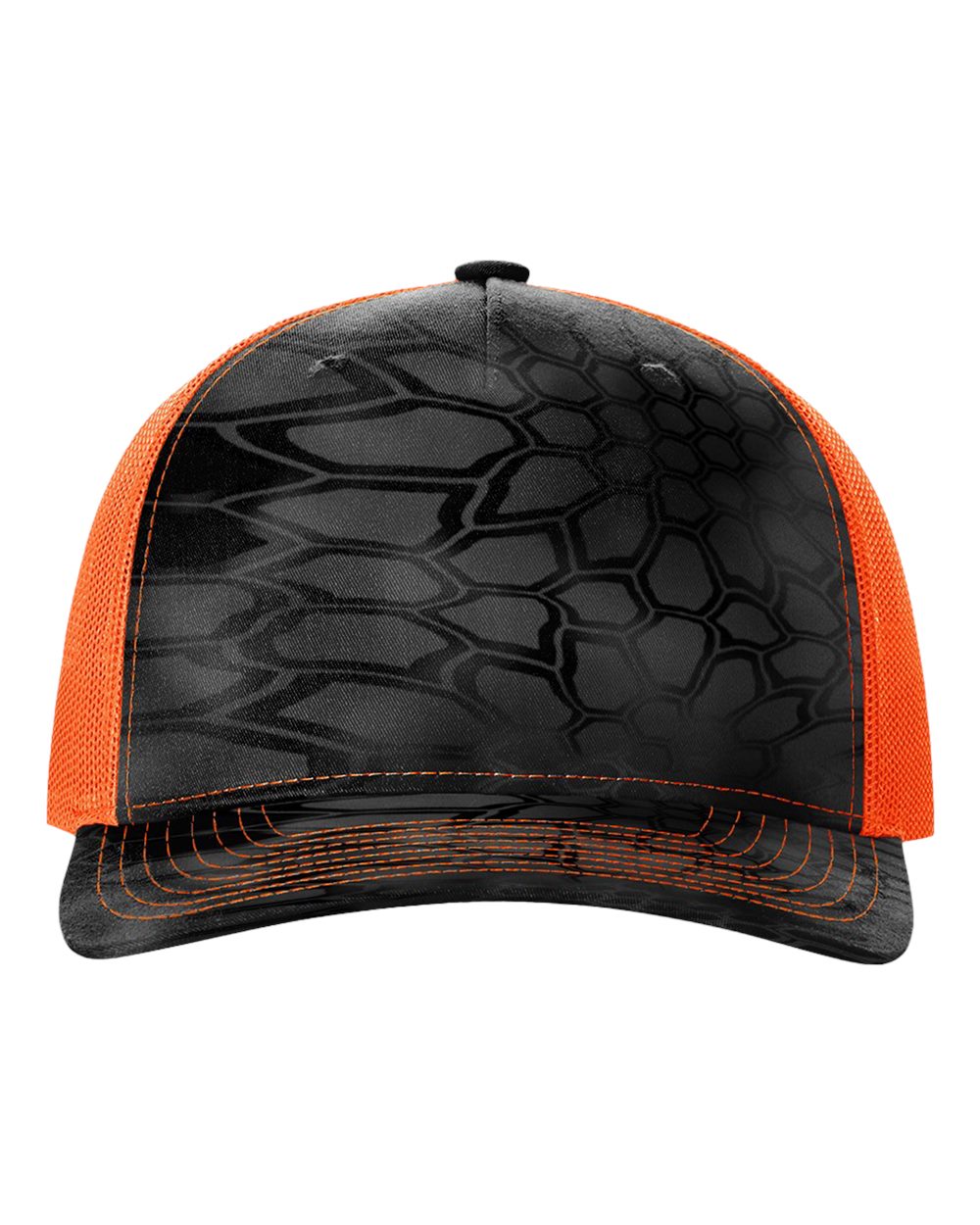 Printed Five-Panel Trucker Cap – Kryptec Pontus/White Mesh Snapback Hat Other Colors Also Avialable