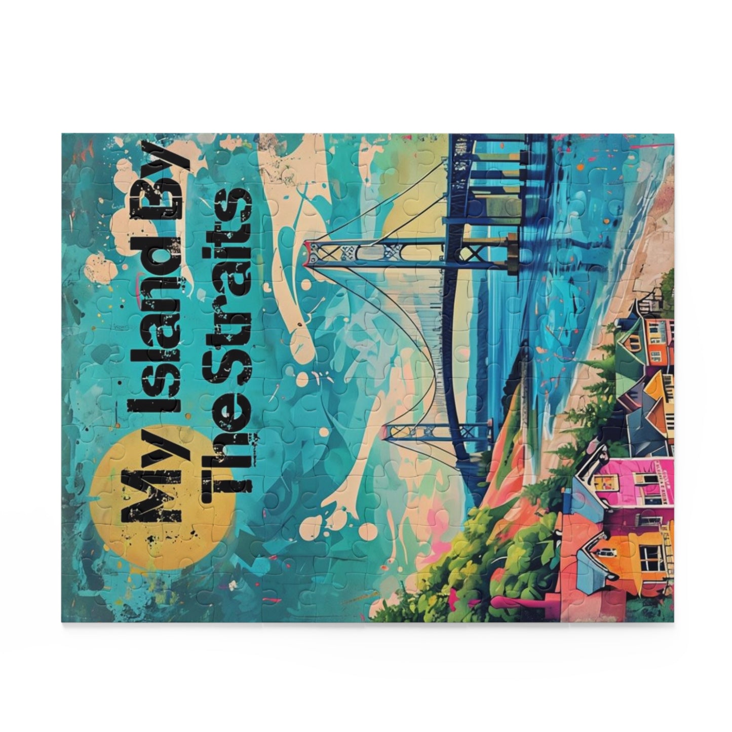 Mackinac Island, Mackinac Bridge, Great Lakes, Mackinaw City Michigan, Upper Peninsula Puzzle (120, 252, 500-Piece), Mother's Day Gift Idea