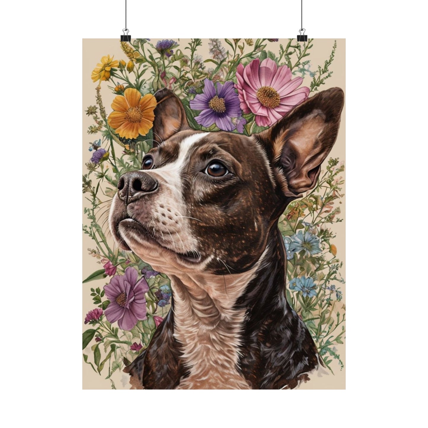 Poster - Jack Russel Boston Terrier Mix BoJack Matte Vertical