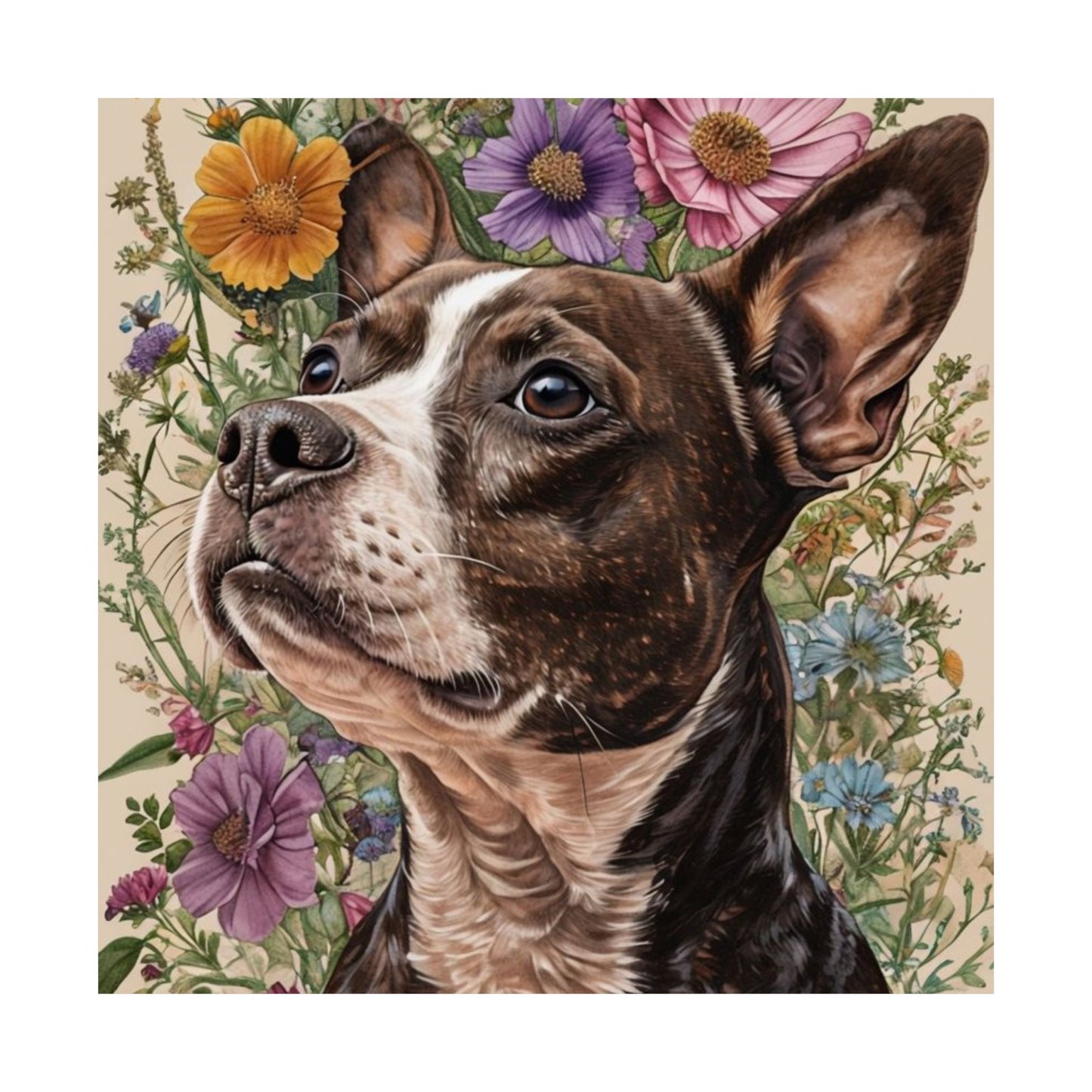 Poster - Jack Russel Boston Terrier Mix BoJack Matte Vertical
