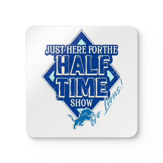Super Bowl Football, Here For The Half Time Show, Go Lions, Corkwood Coaster Set of 4, Super Bowl Party Idea, Detroit Football
