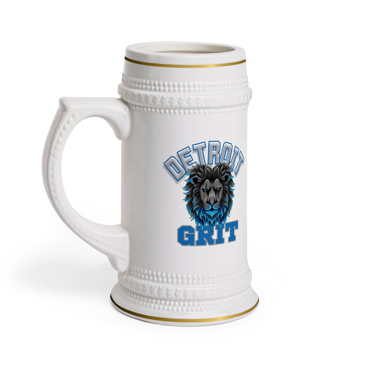 Custom Detroit Grit Beer Stein Mug | Unique Gift for Beer Lovers, Personalized Mug, Home Bar Decor, Best Friend Gift, Graduation Celebration