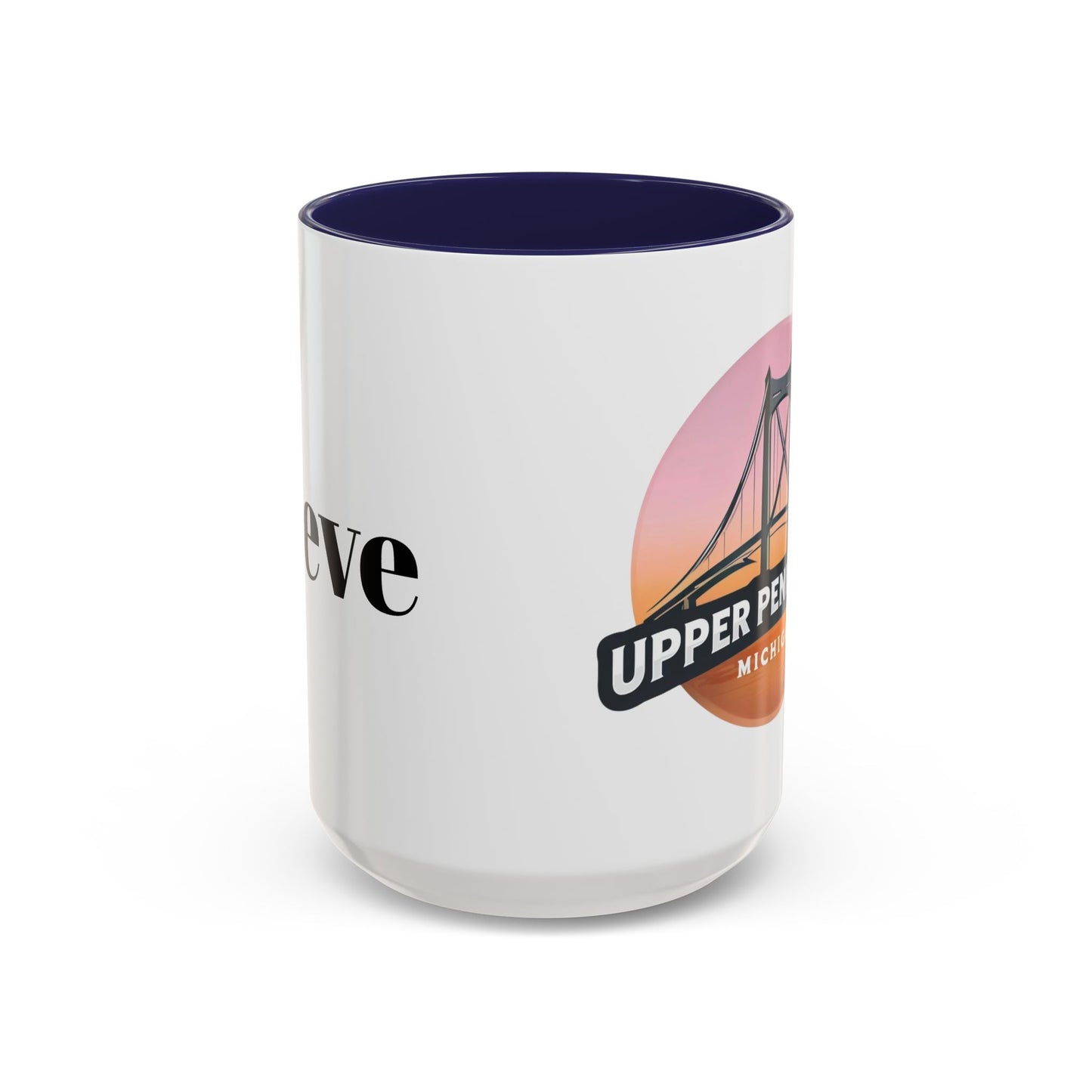 Coffee Mug, Mackinac Bridge Upper Peninsula Michigan Personalized Cup, Mackinac Island, Custom Name Mug, Gift for Coffee Lover, Travel Mug,