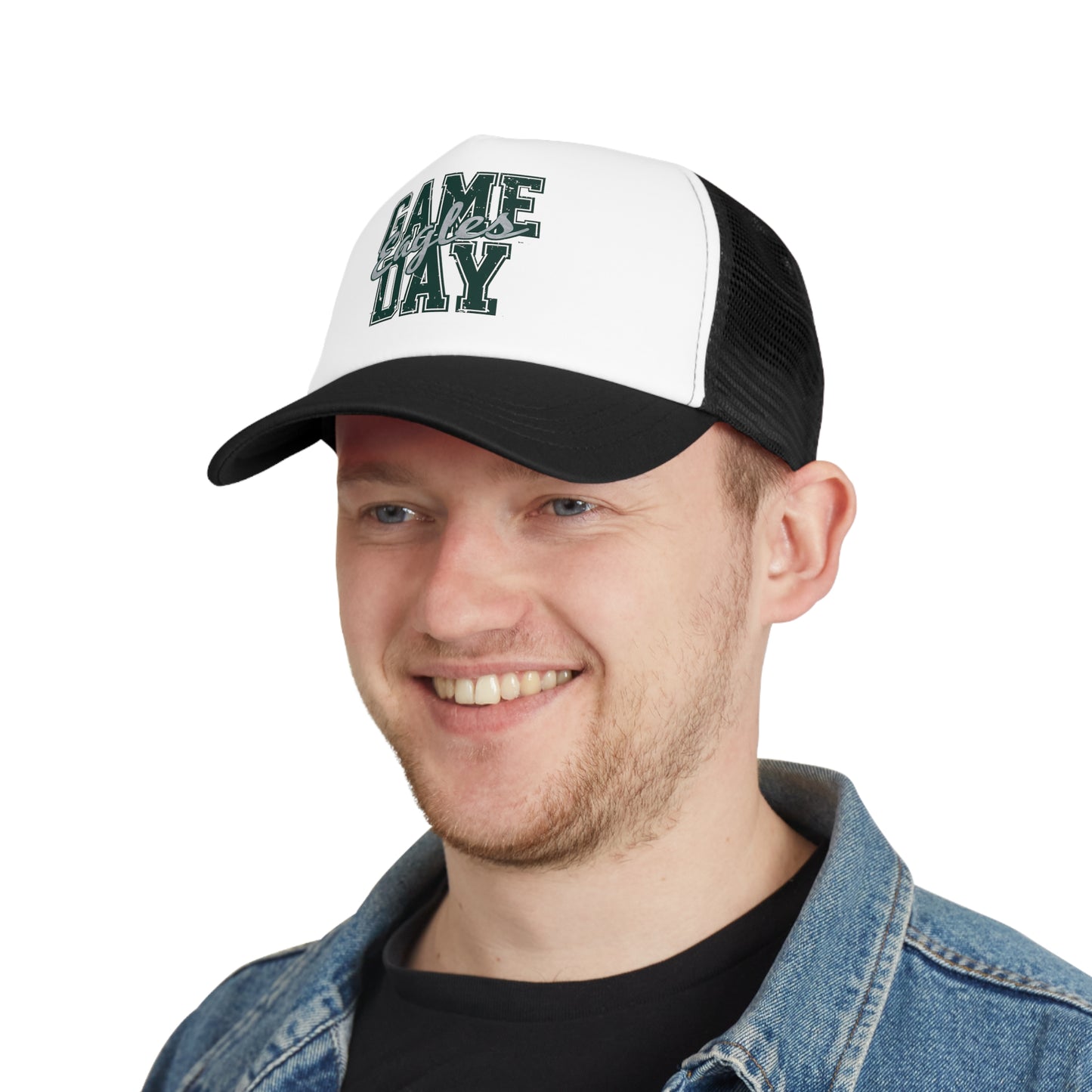 Mesh Cap Eagles Game Day Hat, Super Bowl Eagles Baseball Basketball Football Team Fan Gear,Wrestling, Eagles Lacrosse, Eagles Volleyball