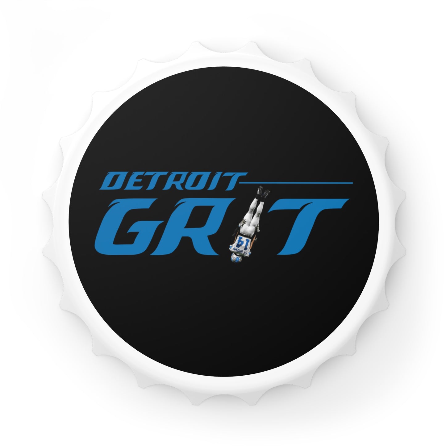 Detroit Grit Bottle Opener, Detroit Football Lions Fan Fathers Day Gift, Detroit 313 Magnet, Lions Football Wall Decor, Detroit Pride
