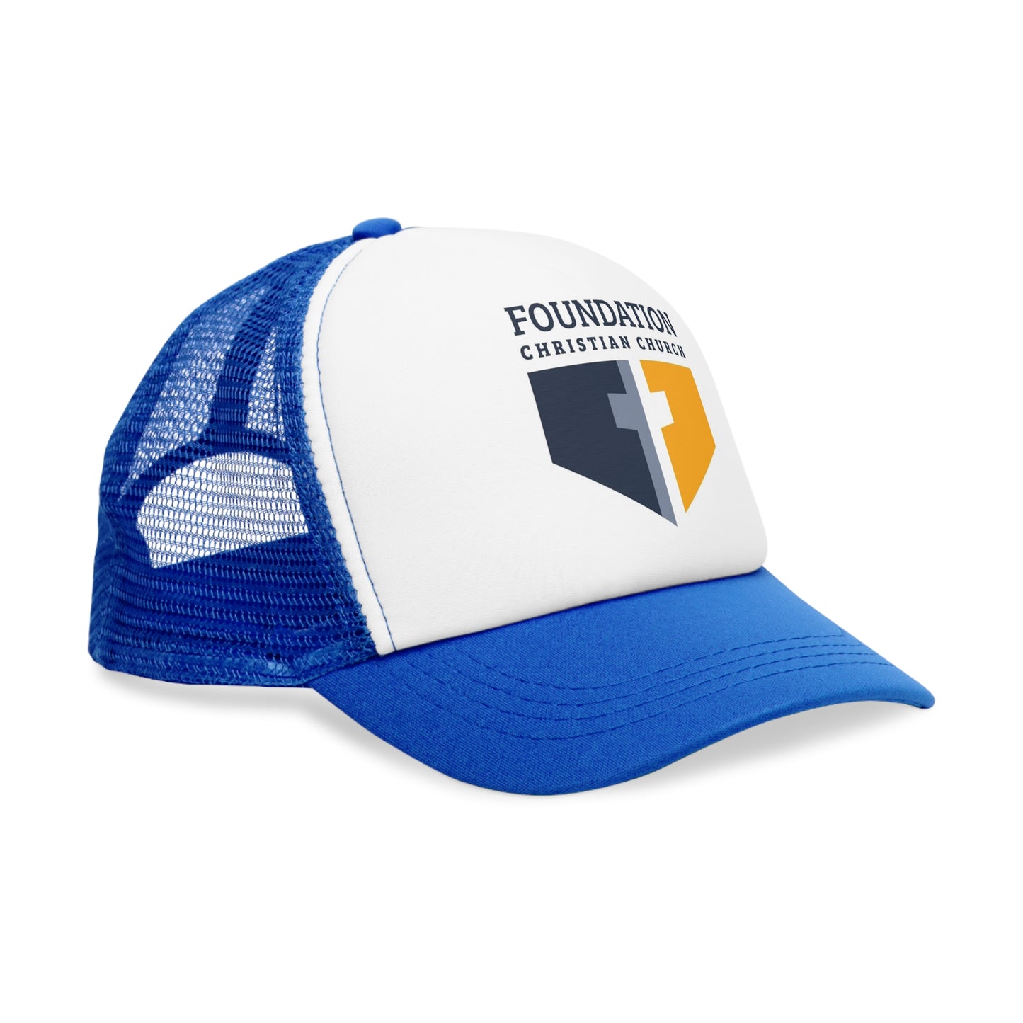 Foundation Christian Church Mesh Cap, Oakland University, Michigan, Faith, Cross, Baseball Hat, College, Rochester Michigan