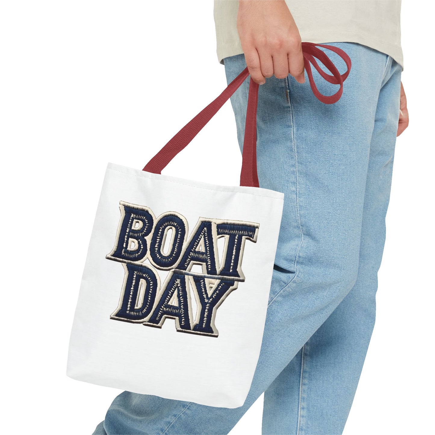 Nautical Boat Day Tote Bag with Anchor, Beach Bag, Summer Tote, Canvas Tote, Shoulder Bag, Vacation Bag