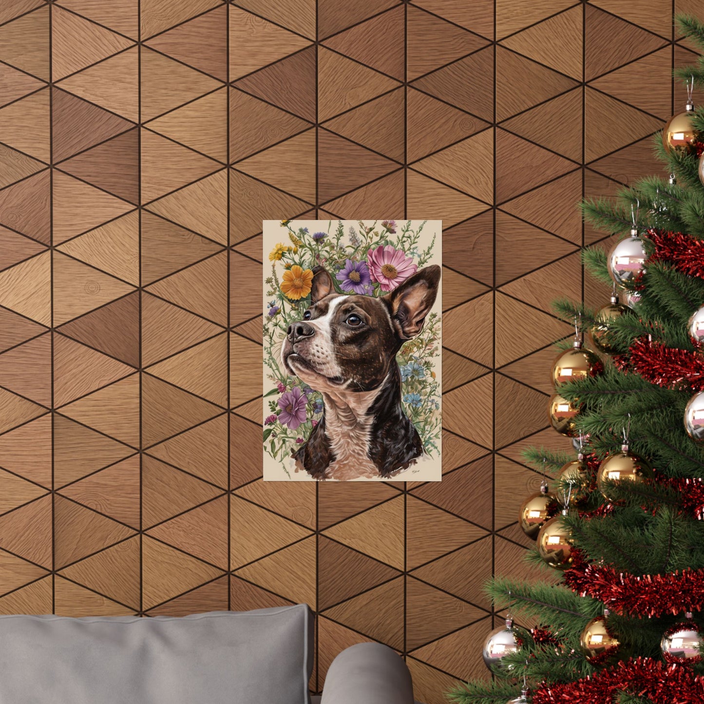 Poster - Jack Russel Boston Terrier Mix BoJack Matte Vertical
