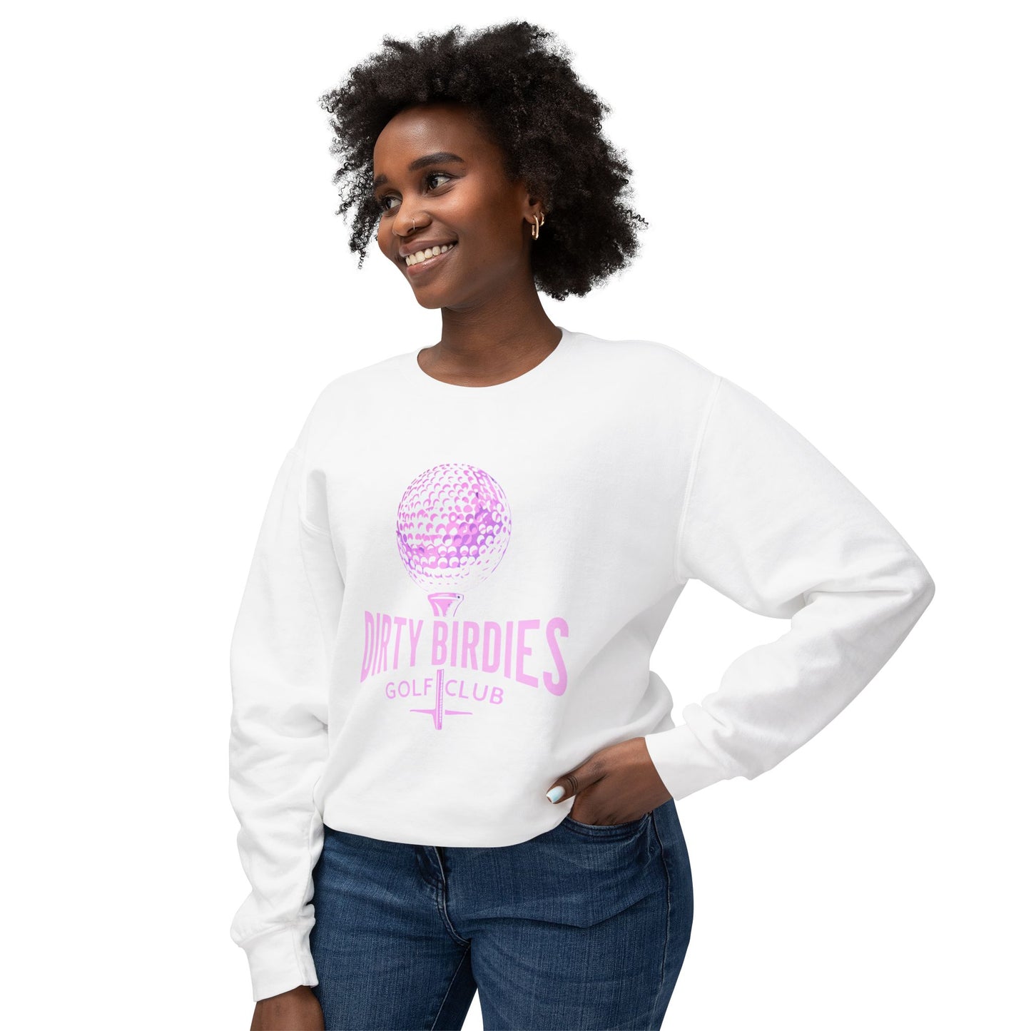 Dirty Birdies Women's Golf Sweatshirt, Golf Lover Gift, Fun Golf Apparel, Golfing Crewneck, Women's Golf Clothing, Golfing Shirt