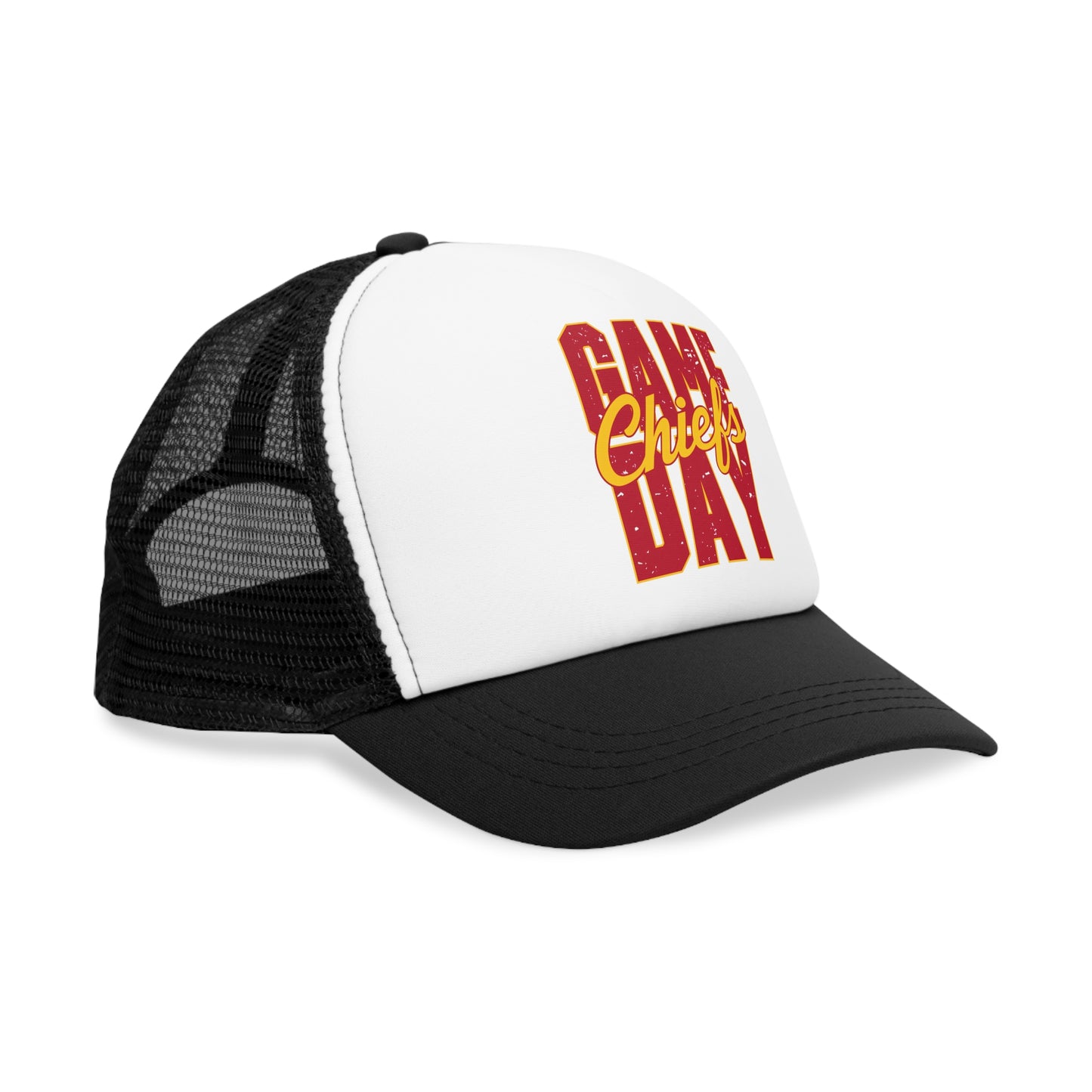 Mesh Cap for Chiefs Game Day Fans - Chiefs Football Baseball Soccer Fan Apparel, Volleyball Softball Hat
