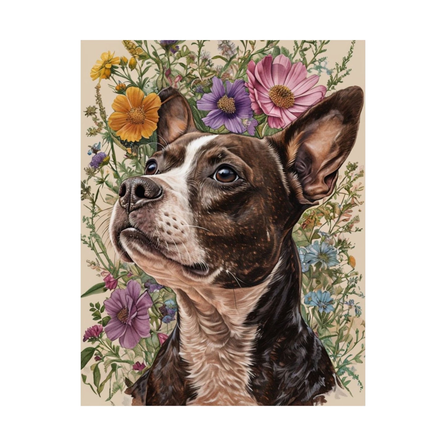Poster - Jack Russel Boston Terrier Mix BoJack Matte Vertical