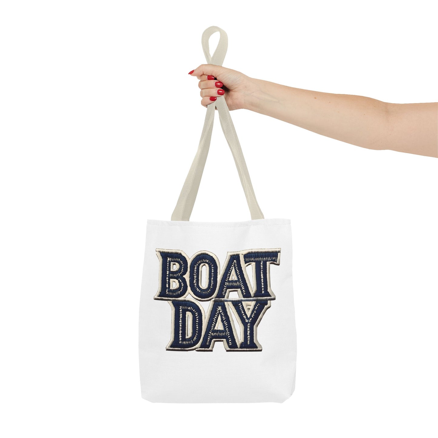 Nautical Boat Day Tote Bag with Anchor, Beach Bag, Summer Tote, Canvas Tote, Shoulder Bag, Vacation Bag