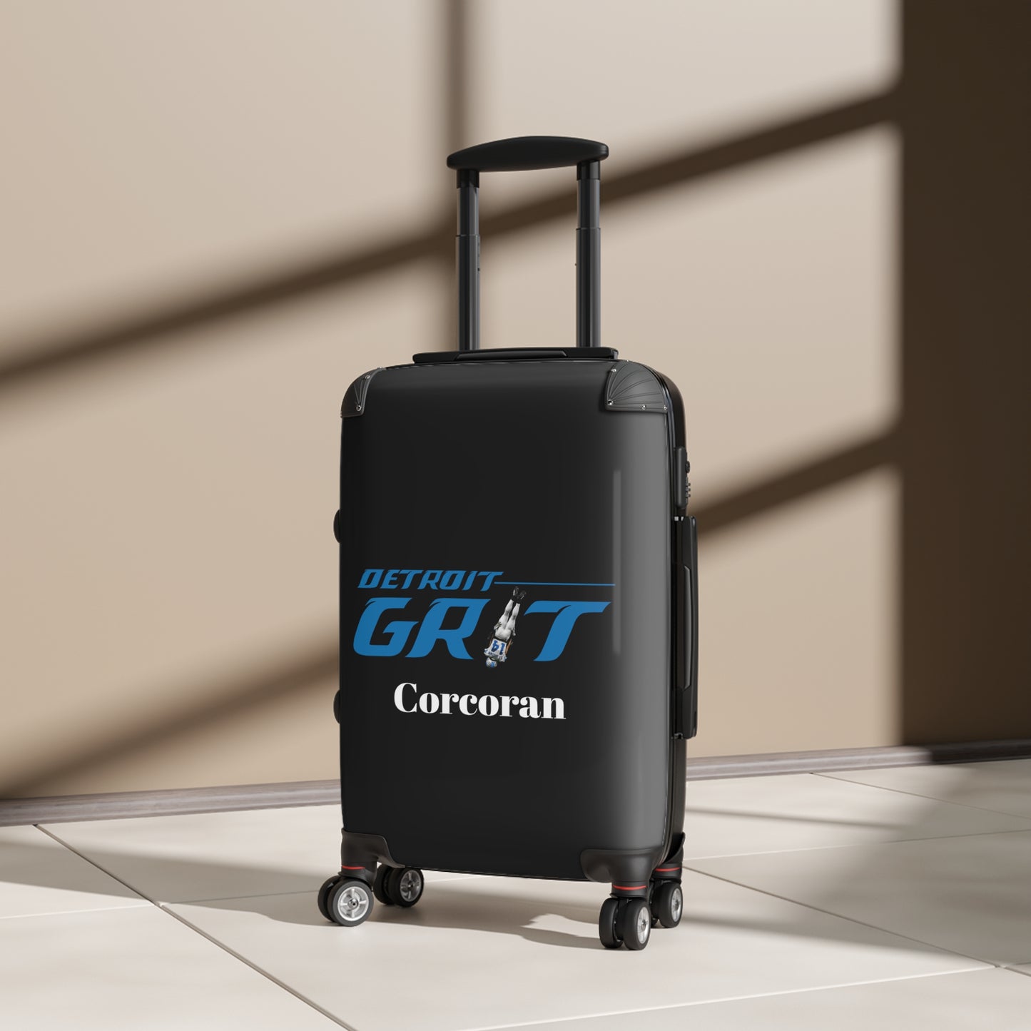 Suitcase, Detroit Grit 313, Lions Football, Personalized Fan Gift, Detroit Football Decals, Travel Accessories