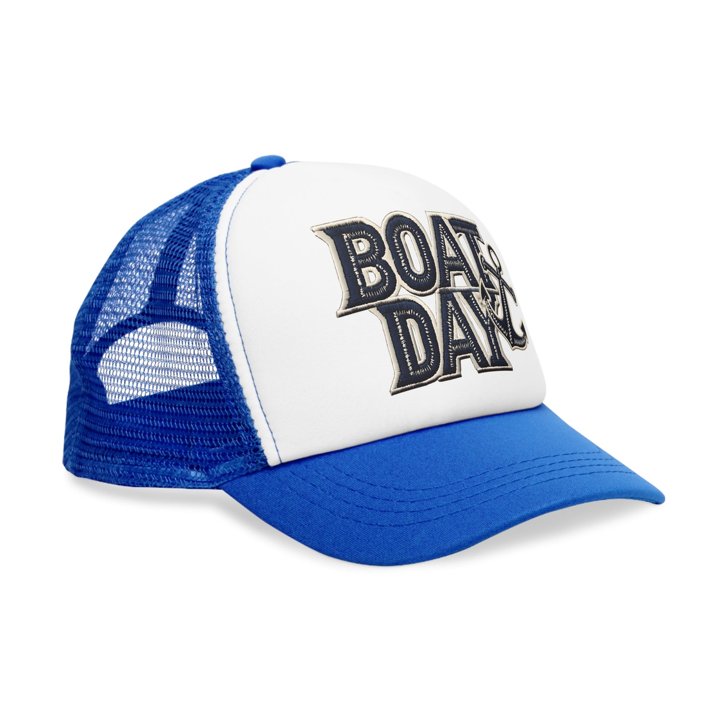 Mesh Cap, Nautical Anchor Boat Day Boat Life, Sailor Hat, Cruise Apparel, Ship Theme Trucker Hat, Yacht Life