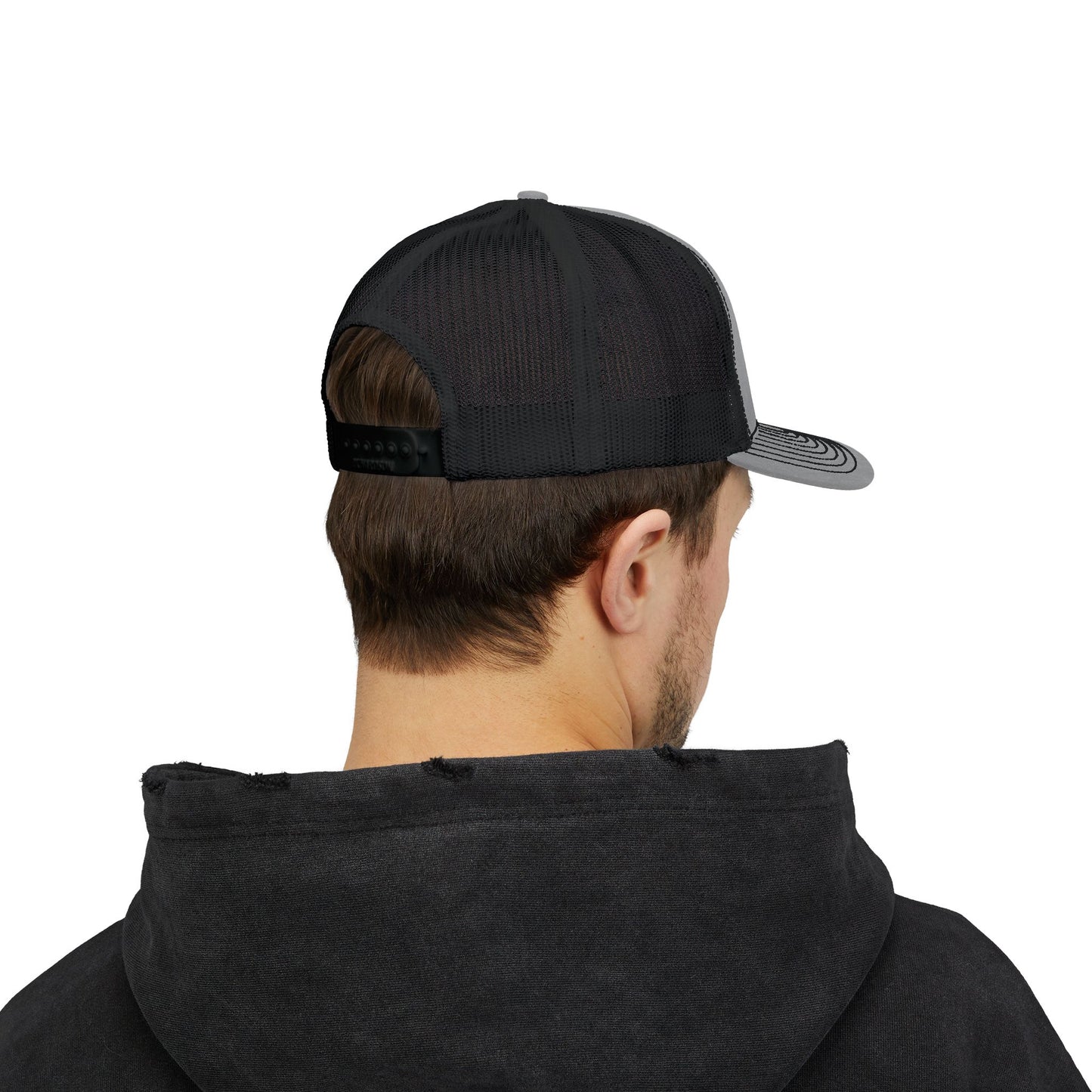 Lake Fenton Wrestling Mat Snapback Trucker Cap, Embroidered Design