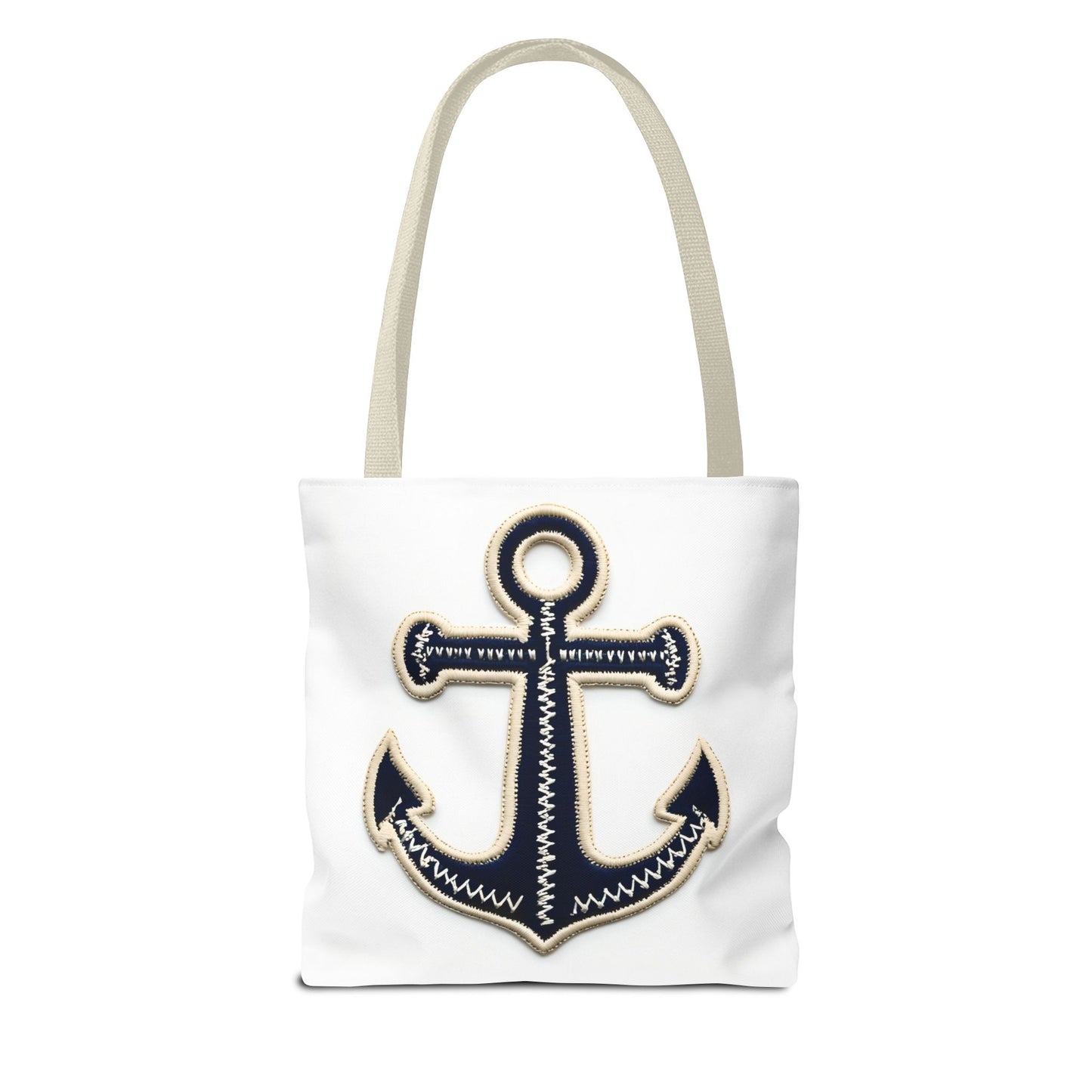 Nautical Boat Day Tote Bag with Anchor, Beach Bag, Summer Tote, Canvas Tote, Shoulder Bag, Vacation Bag