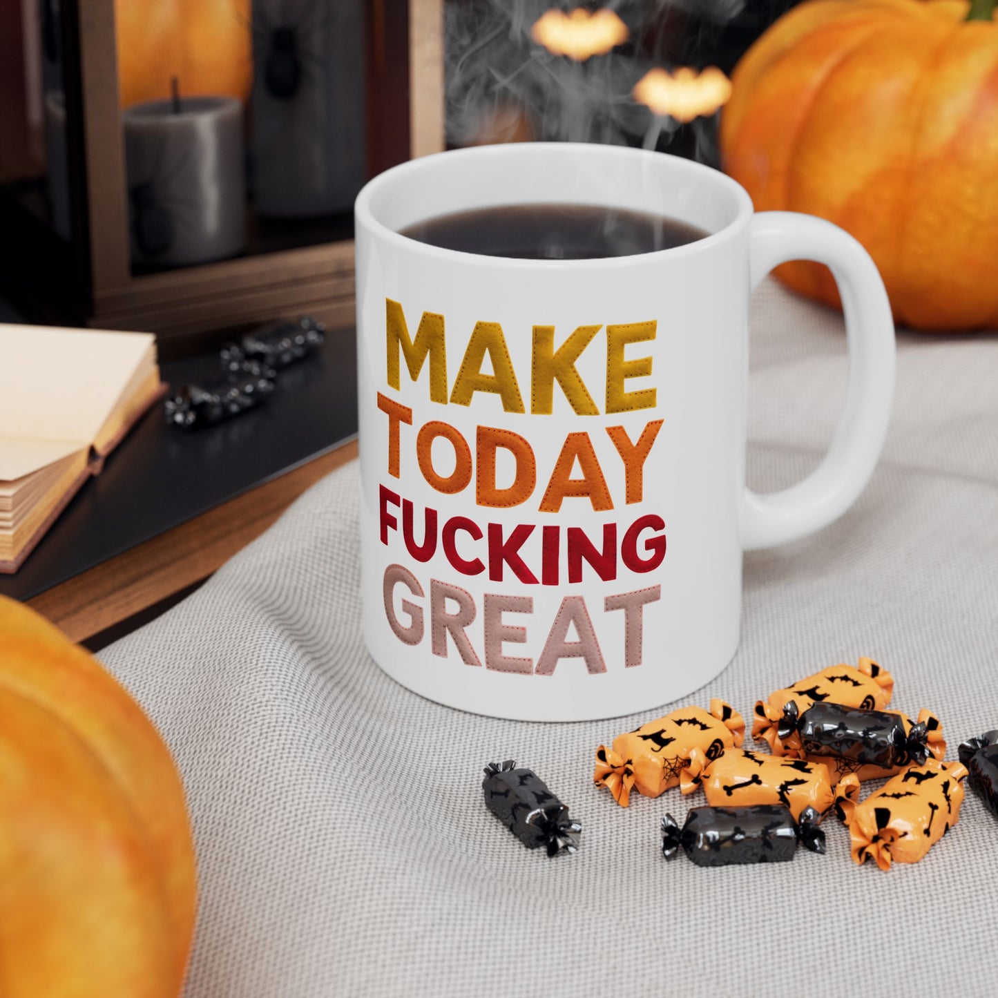Mug - Make Today Fucking Great, Personalized, Custom Ceramic Mug, Adult Humor, Retirement Gift, Personalized Gift, Coffee Lover, Tea Cup, Retirement Gift