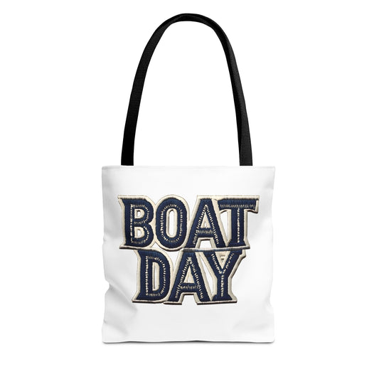 Nautical Boat Day Tote Bag with Anchor, Beach Bag, Summer Tote, Canvas Tote, Shoulder Bag, Vacation Bag