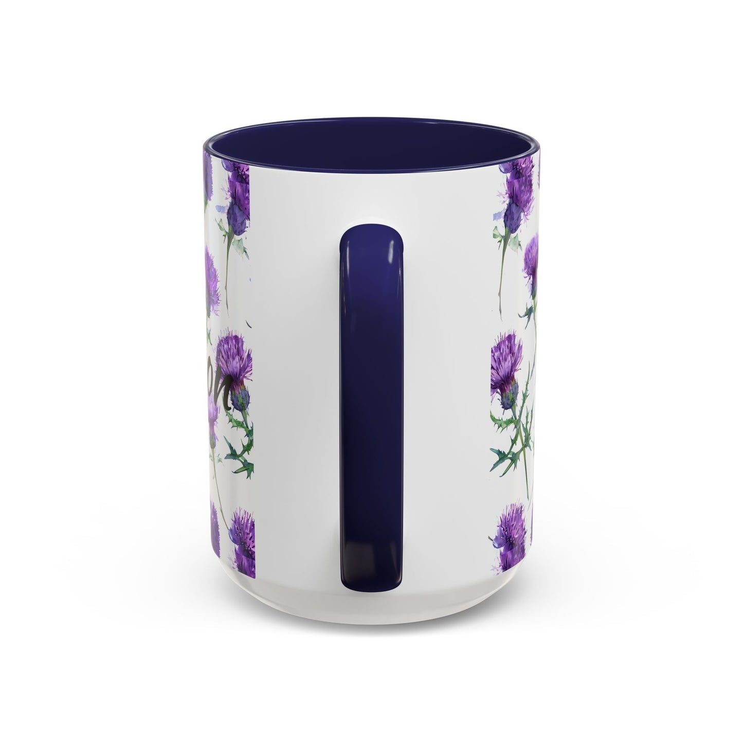 Coffee Mug, Scottish Thistle Design, Tea Cup, Floral Pattern, Gift for Her, Ceramic Mug, Kitchen Decor, Unique Mug, Personalized
