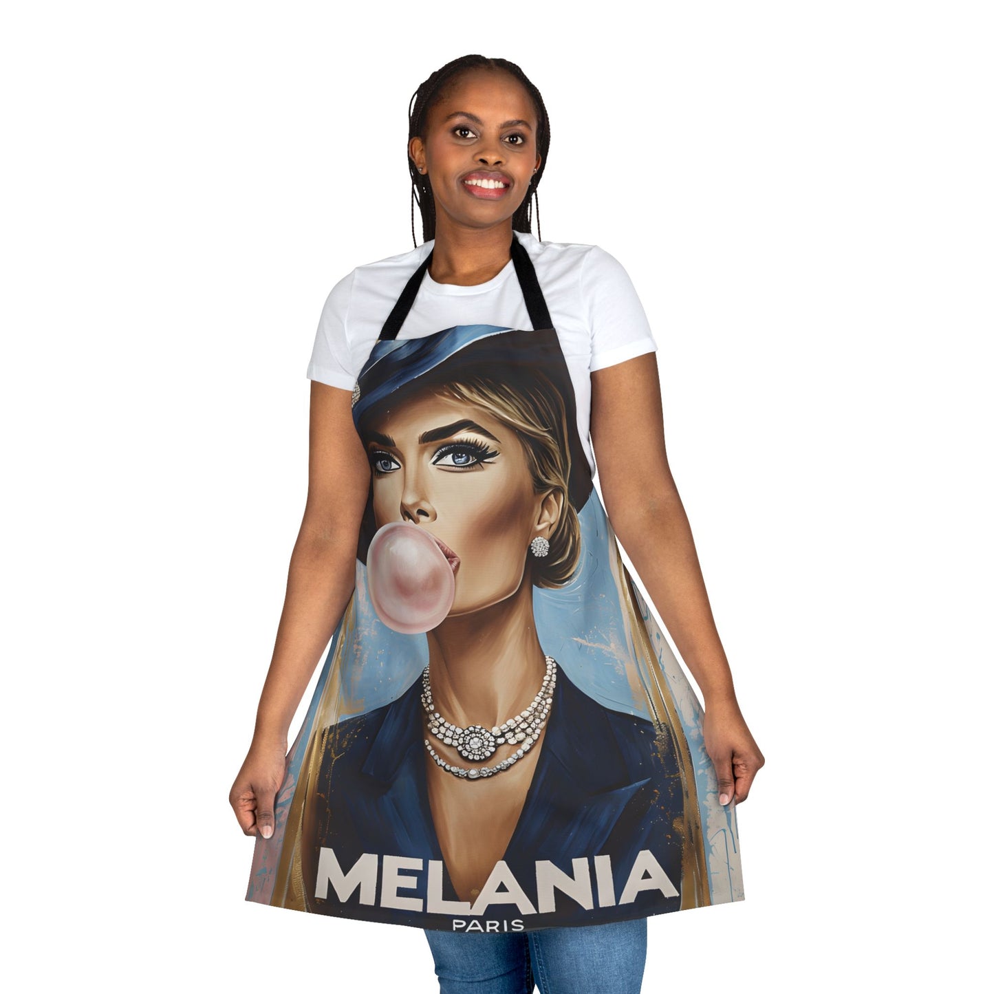 Apron, Melania Trump First Lady Design, 5-Color Straps, Kitchen Cooking Chef Gift, Cooking Apron, BBQ Apron, Political Apron, Gift for Trump