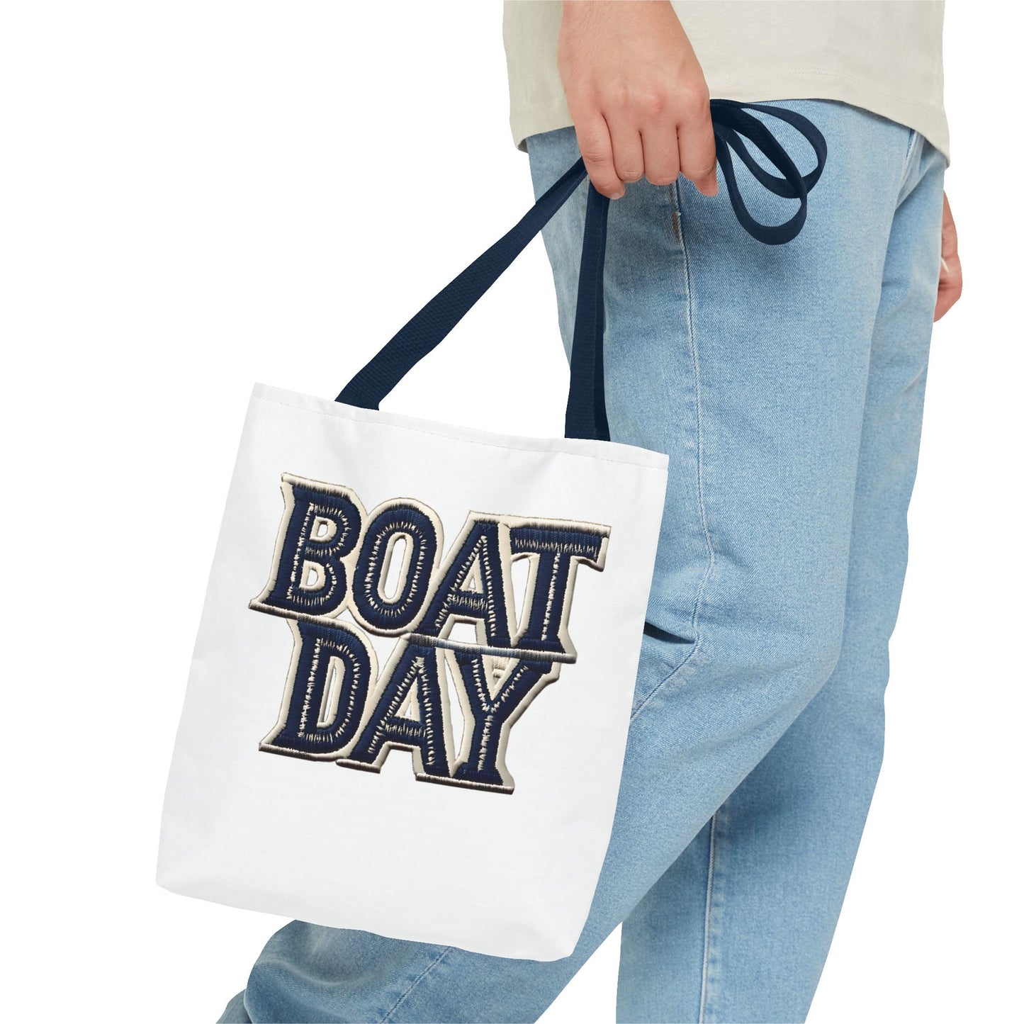 Nautical Boat Day Tote Bag with Anchor, Beach Bag, Summer Tote, Canvas Tote, Shoulder Bag, Vacation Bag
