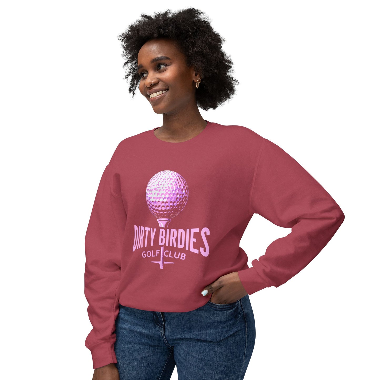 Dirty Birdies Women's Golf Sweatshirt, Golf Lover Gift, Fun Golf Apparel, Golfing Crewneck, Women's Golf Clothing, Golfing Shirt