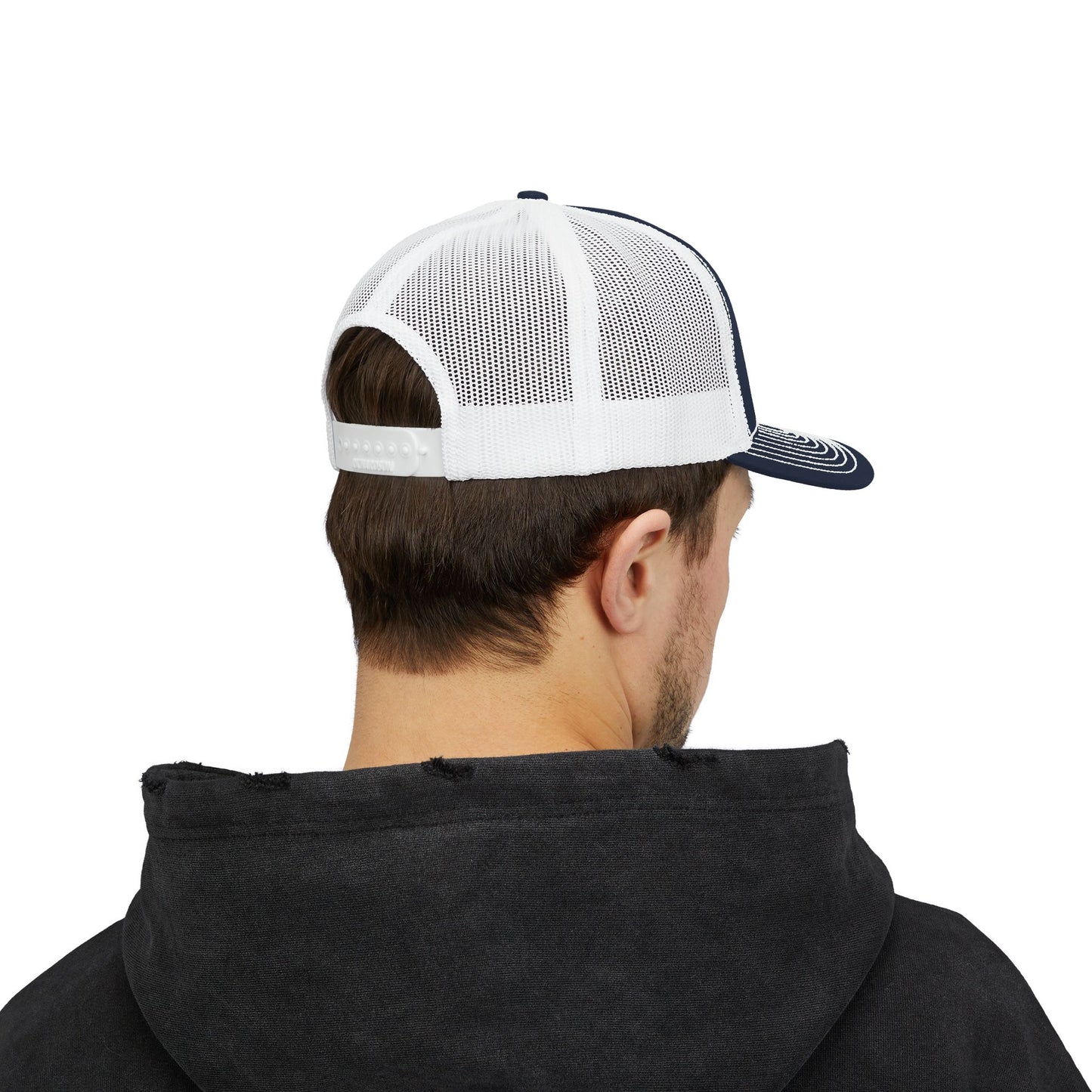 Lake Fenton Wrestling Mat Snapback Trucker Cap, Embroidered Design