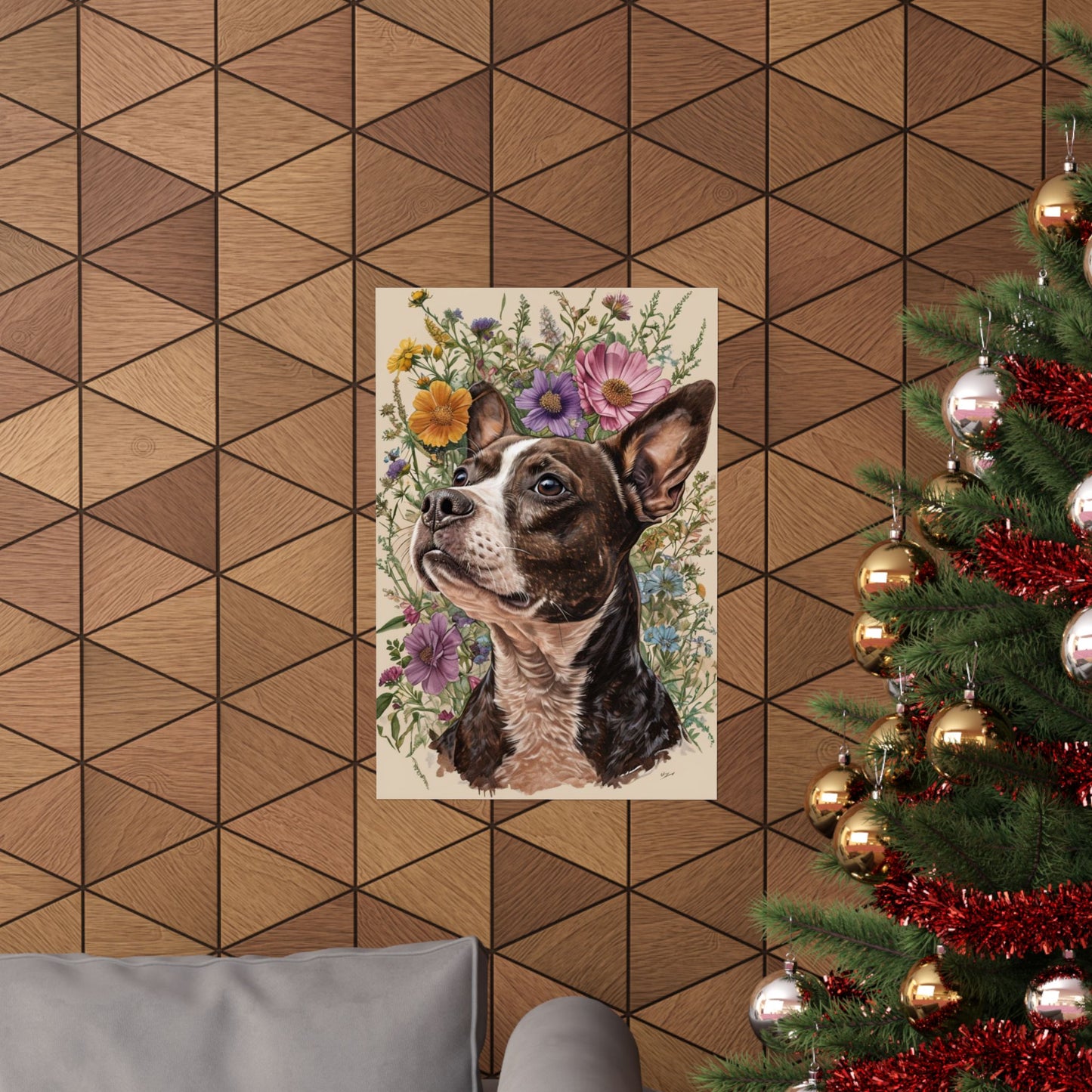 Poster - Jack Russel Boston Terrier Mix BoJack Matte Vertical