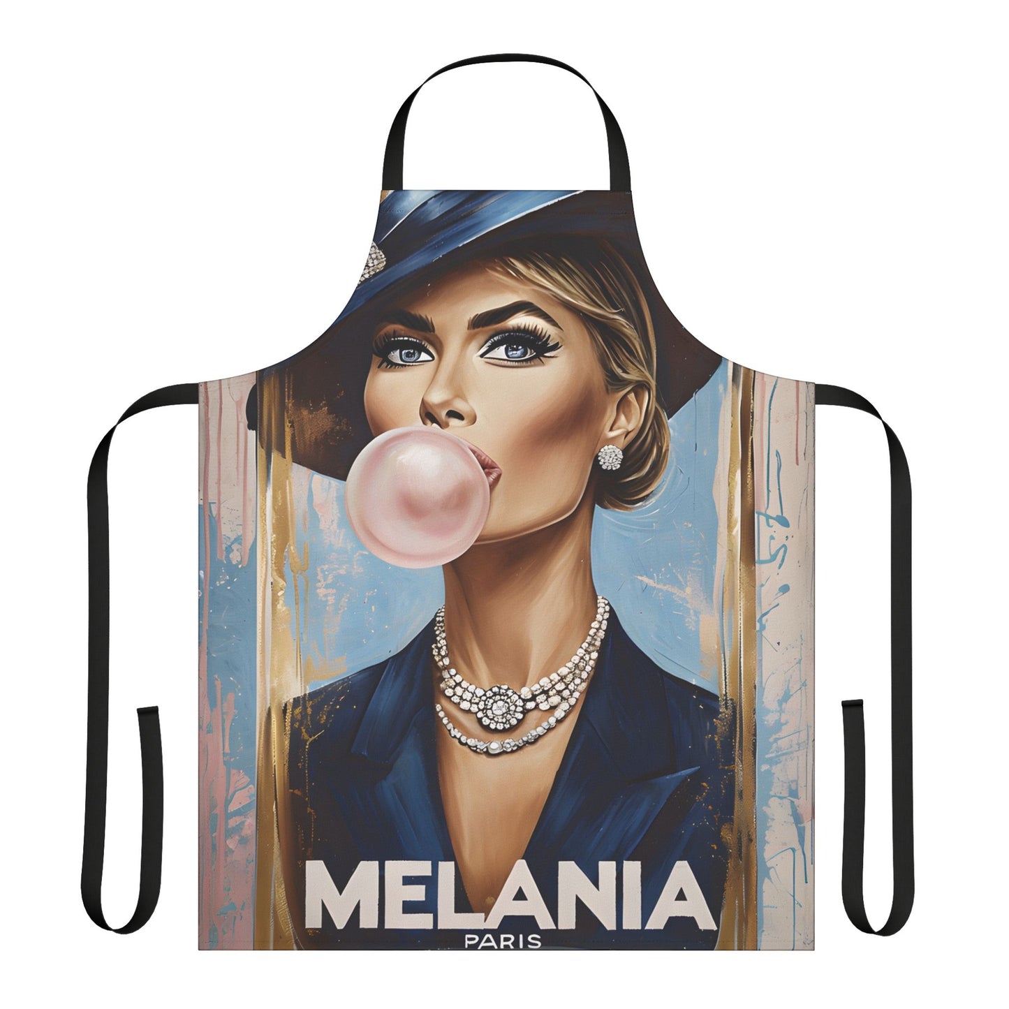 Apron, Melania Trump First Lady Design, 5-Color Straps, Kitchen Cooking Chef Gift, Cooking Apron, BBQ Apron, Political Apron, Gift for Trump