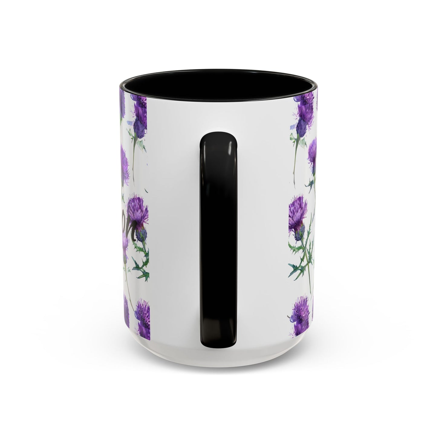 Coffee Mug, Scottish Thistle Design, Tea Cup, Floral Pattern, Gift for Her, Ceramic Mug, Kitchen Decor, Unique Mug, Personalized