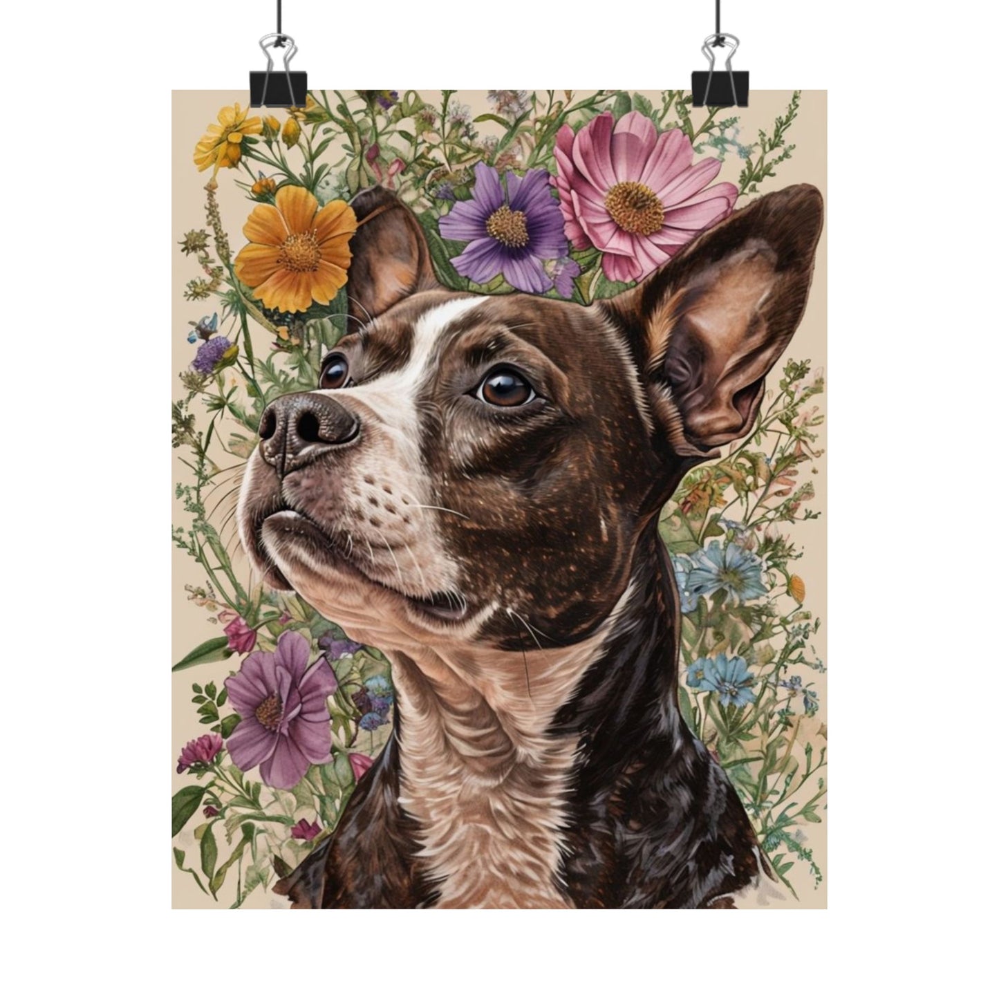 Poster - Jack Russel Boston Terrier Mix BoJack Matte Vertical