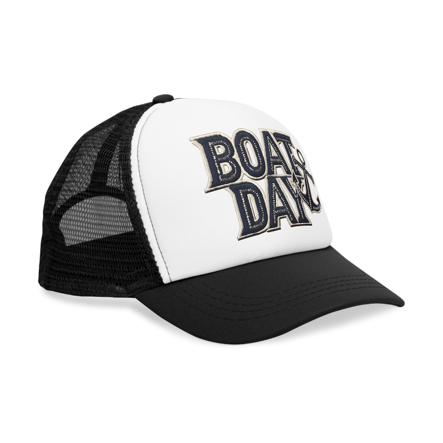 Mesh Cap, Nautical Anchor Boat Day Boat Life, Sailor Hat, Cruise Apparel, Ship Theme Trucker Hat, Yacht Life