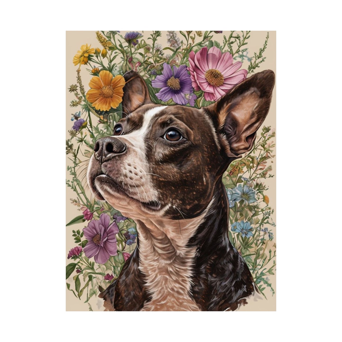 Poster - Jack Russel Boston Terrier Mix BoJack Matte Vertical