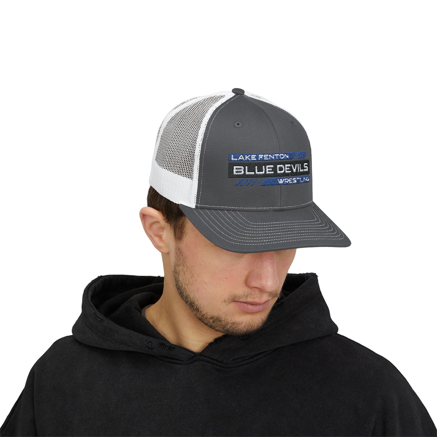 Lake Fenton Wrestling Snapback Trucker Cap